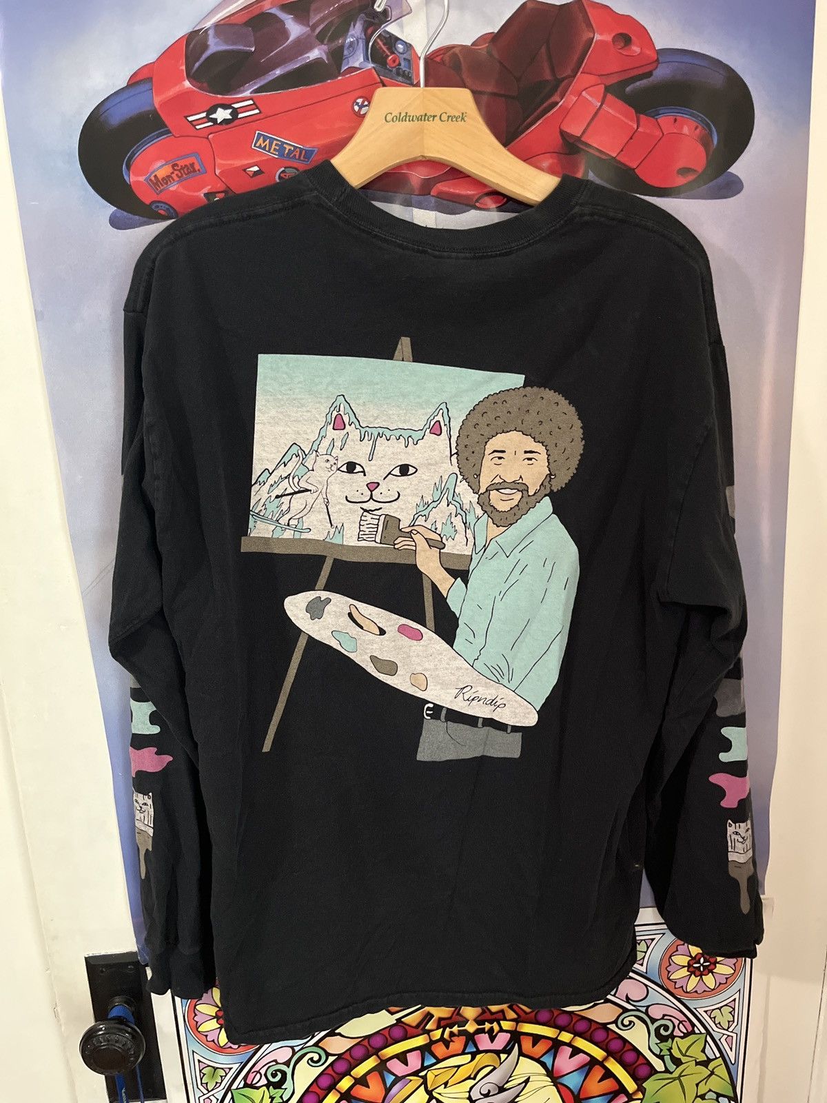 RIPNDIP Ripndip bob ross tee Size US L / EU 52-54 / 3 - 1 Thumbnail