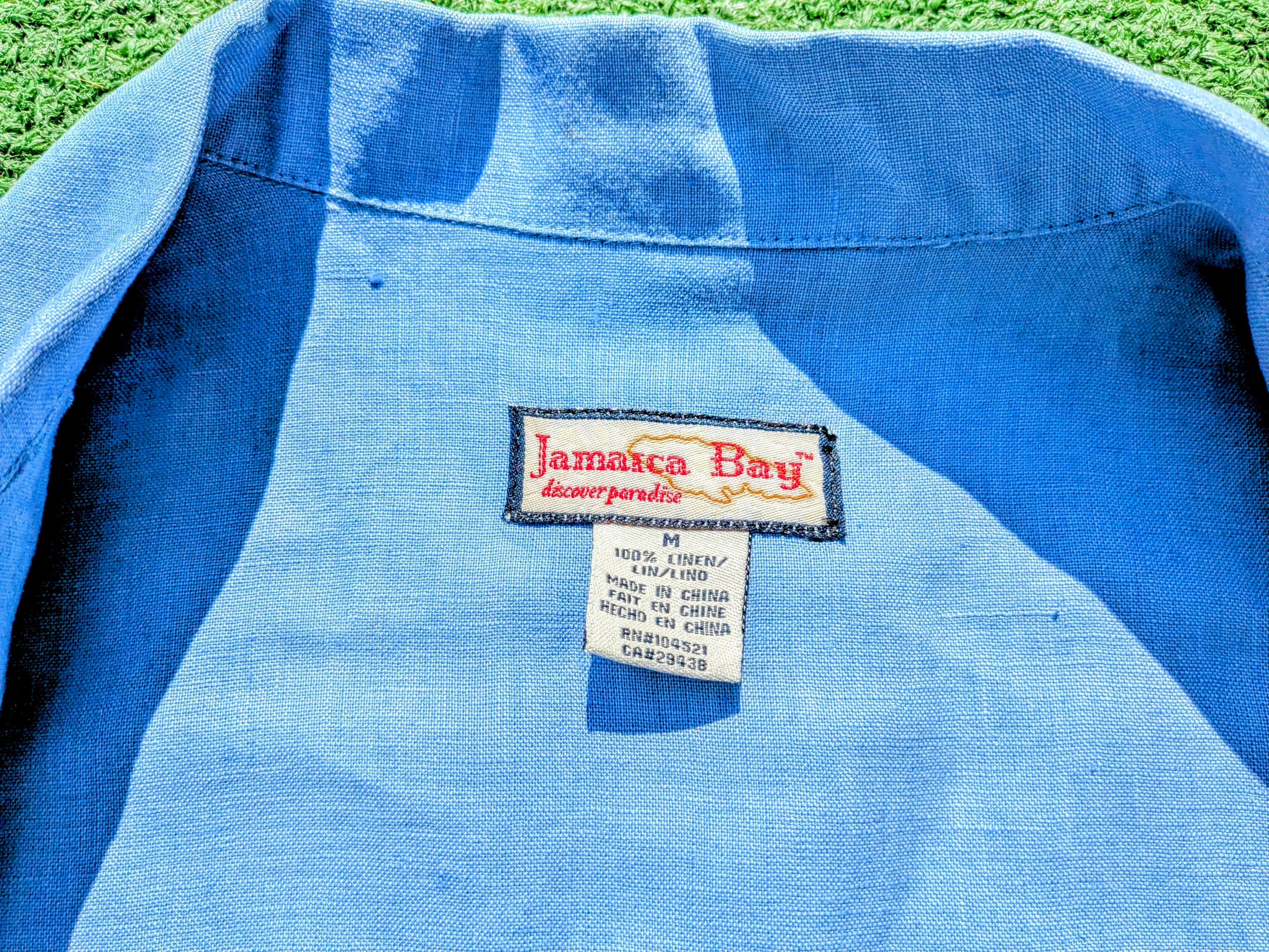 Other Baby Blue Jamaica Bay Loose Button Linen Beach Shirt Size M / US 6-8 / IT 42-44 - 6 Thumbnail