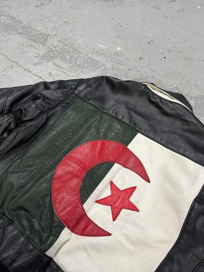 Vintage 2000s Algeria Traditional Black Leather Bomber Jacket Size US M / EU 48-50 / 2 - 5 Thumbnail