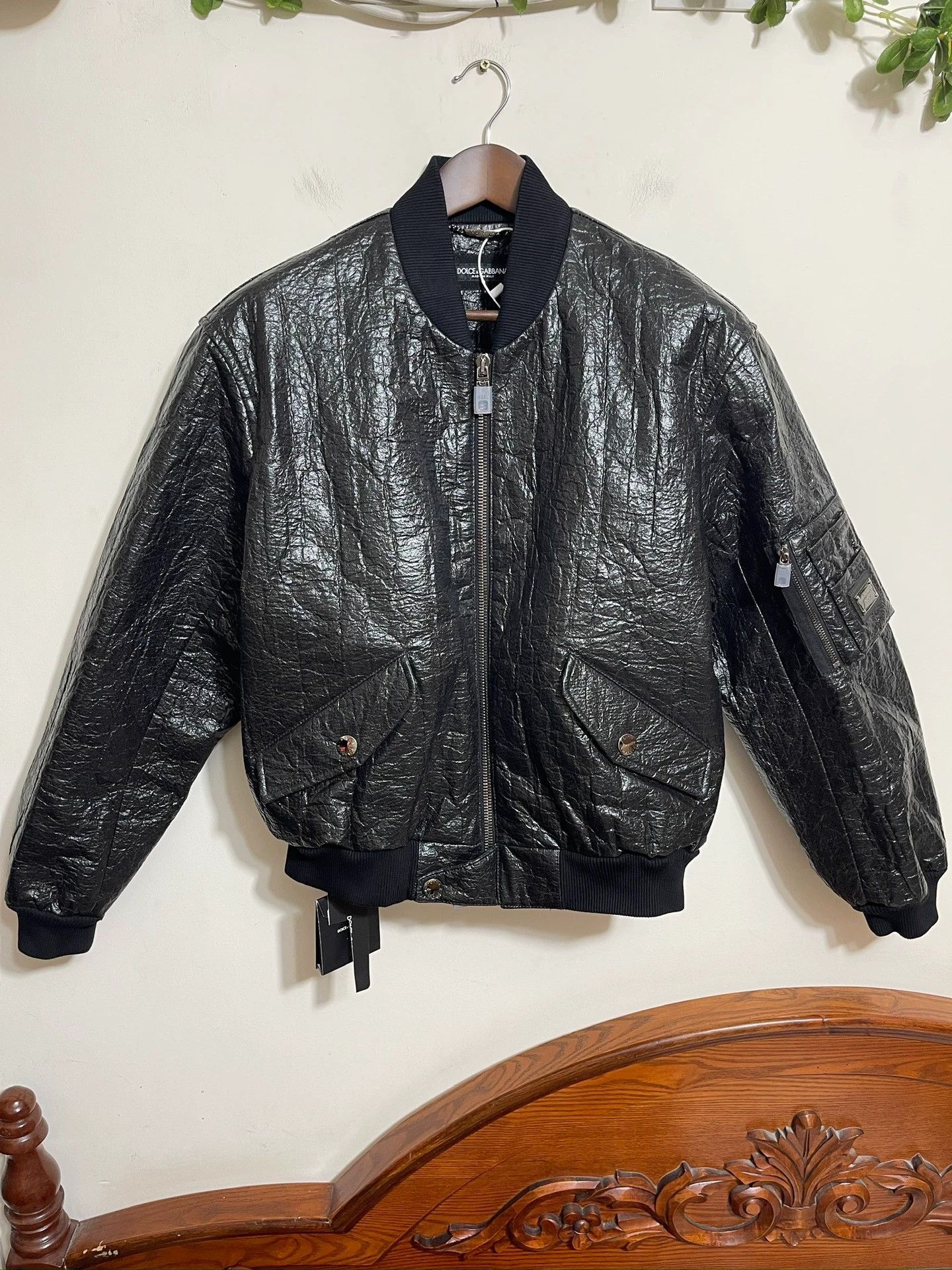 Dolce & Gabbana Dolce & Gabbana Crackled Oversize Jacket 46 Size US S / EU 44-46 / 1 - 1 Thumbnail