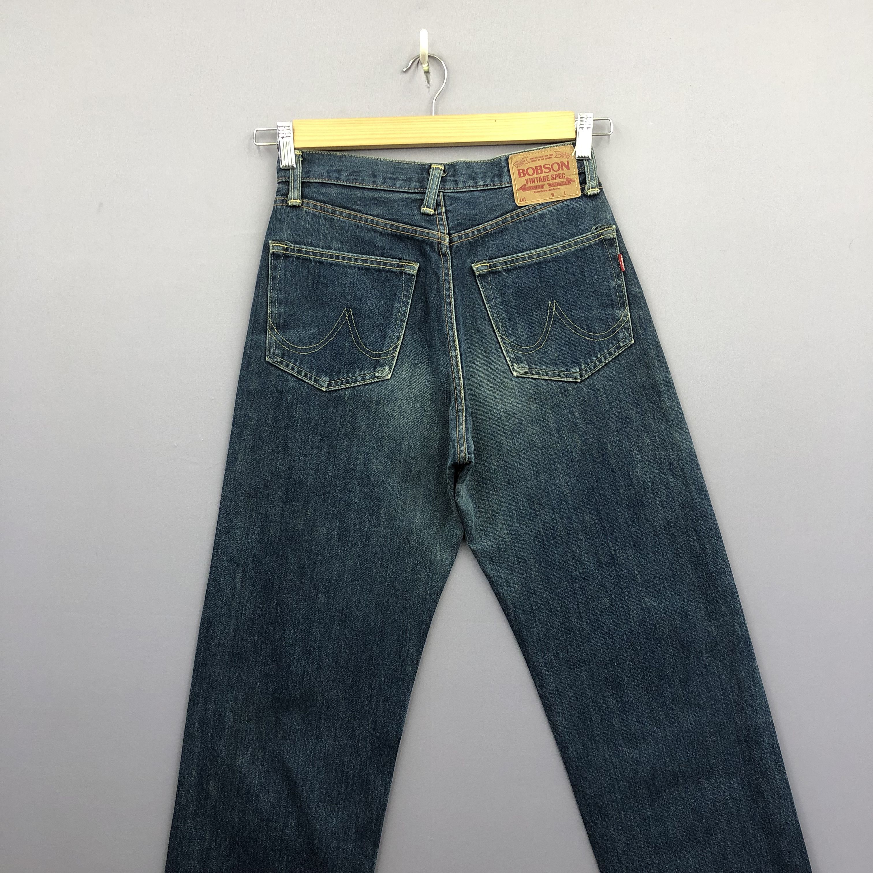 Japanese Brand Vintage Bobson Selvedge Jeans Japanese Redline Faded Denim Size 26" / US 2 / IT 38 - 4 Thumbnail
