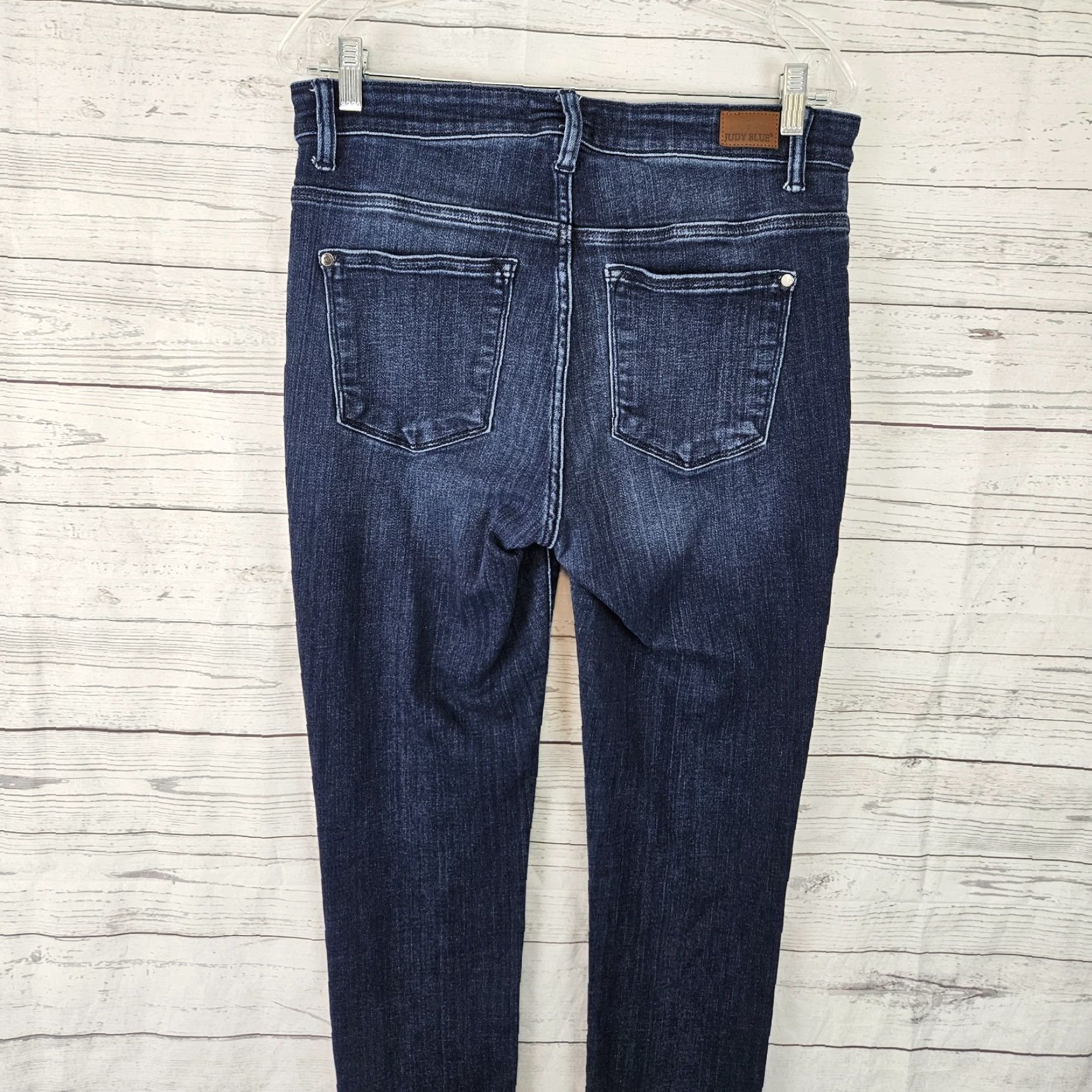 Vintage Judy Blue Womens Skinny Jeans Sz 11/30 Blue Dark Wash Mid Rise Denim Style Jeans Womens 30 Blue Skinny 90s? (No, keep accurate) Size 30" / US 8 / IT 44 - 4 Thumbnail