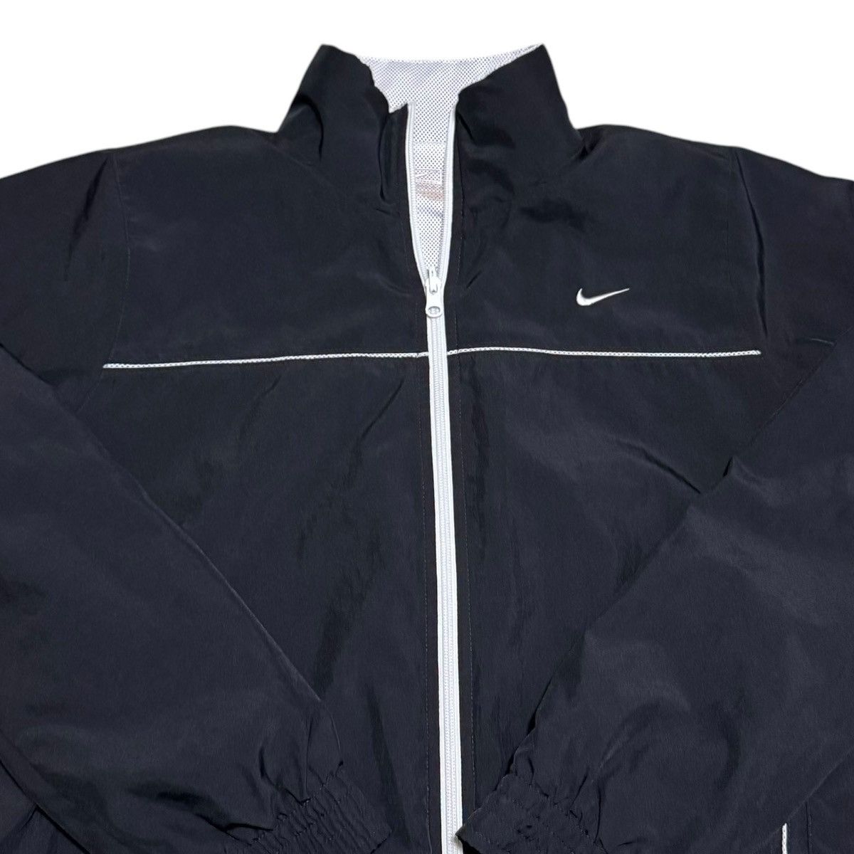 Nike Nike Black Swoosh Full Zip Track Windbreaker Jacket Adult L Size US L / EU 52-54 / 3 - 2 Thumbnail