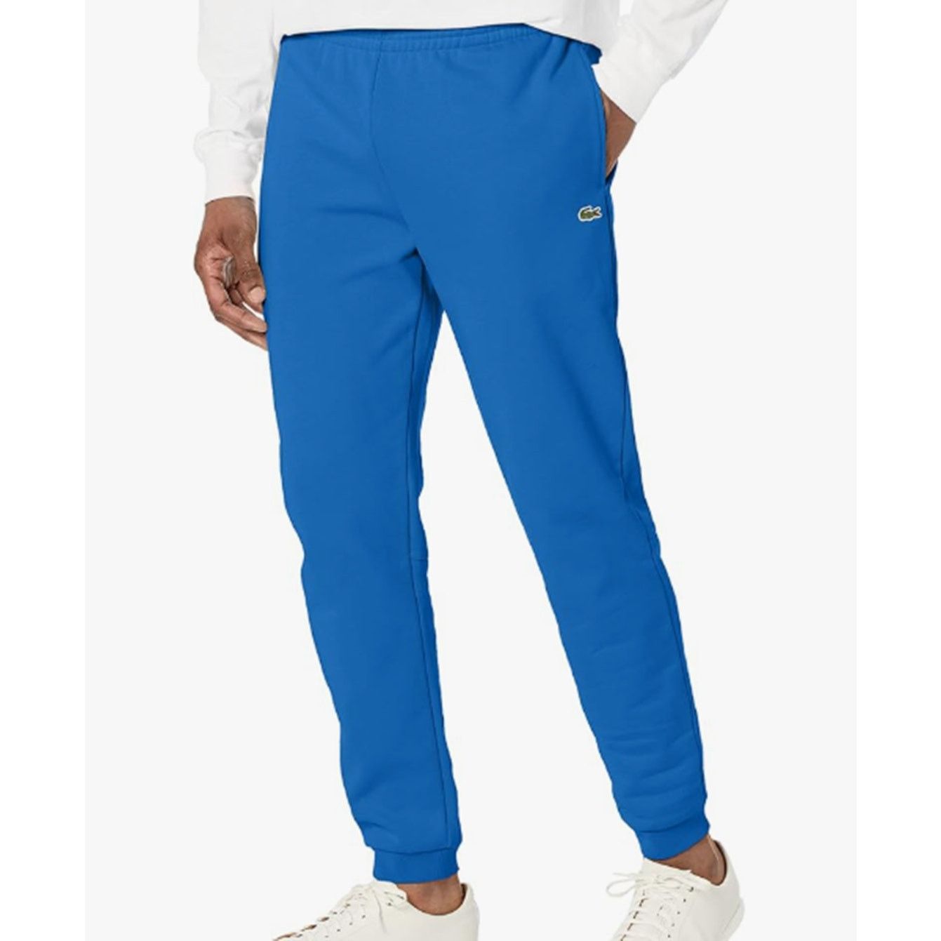 Lacoste Lacoste Men's Tapered Fit Adjustable Waist Sweatpants Blue M Size US 32 / EU 48 - 1 Thumbnail
