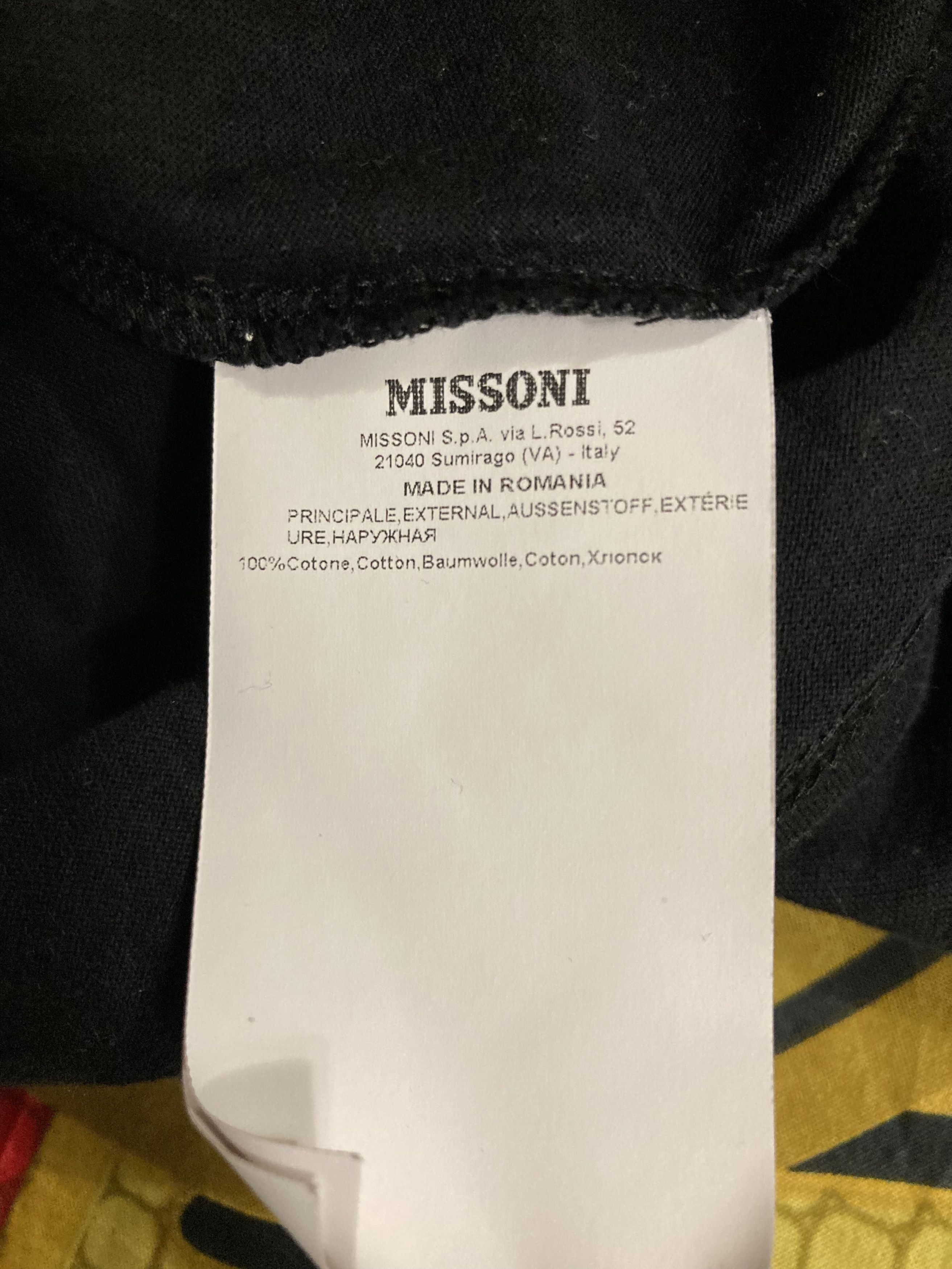 Missoni Missoni zigzag striped black tee shirt Size US M / EU 48-50 / 2 - 6 Thumbnail