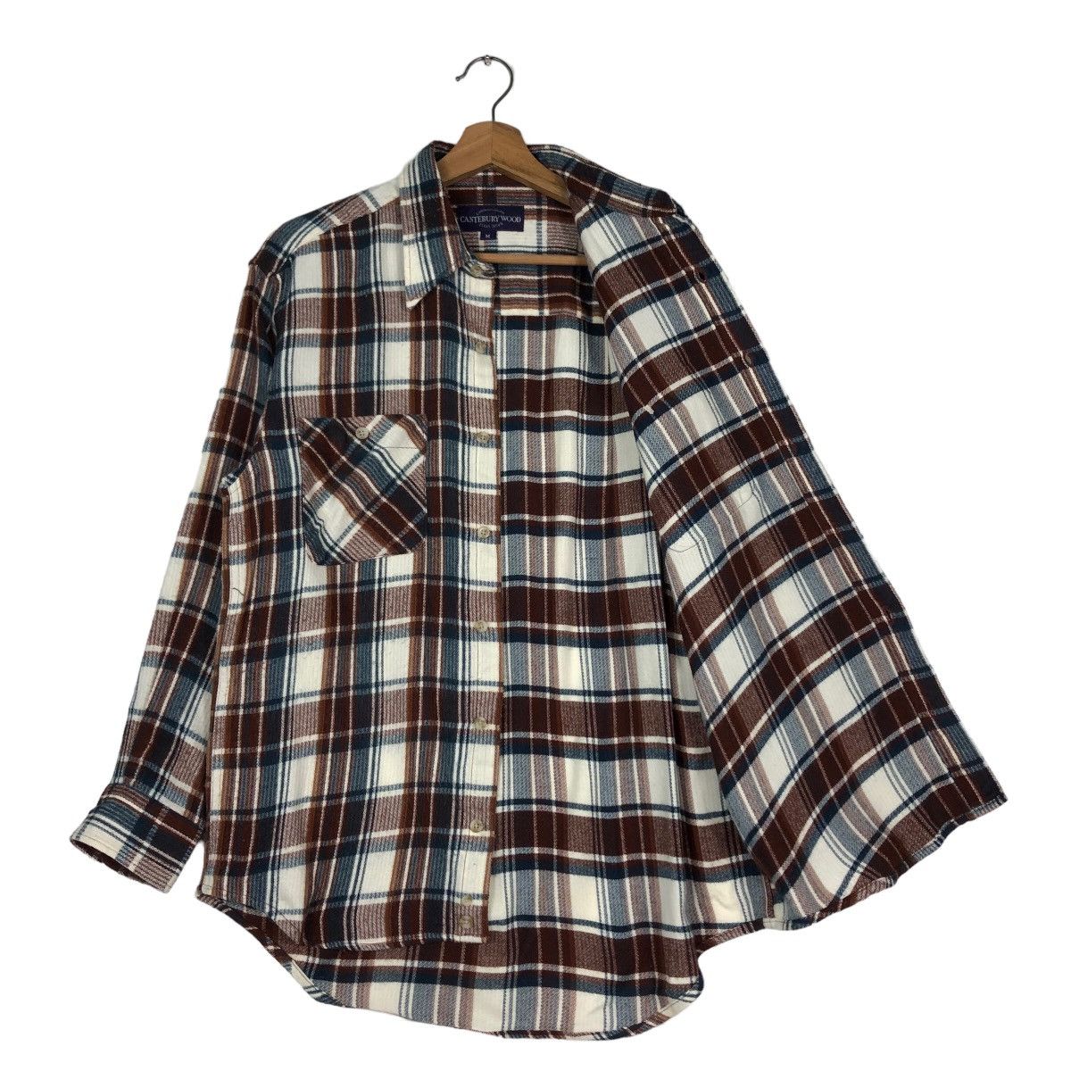 Japanese Brand 🔥Vintage Flannel Shirt Chore Jacket Canterbury Wood Tartan Size US M / EU 48-50 / 2 - 11 Thumbnail