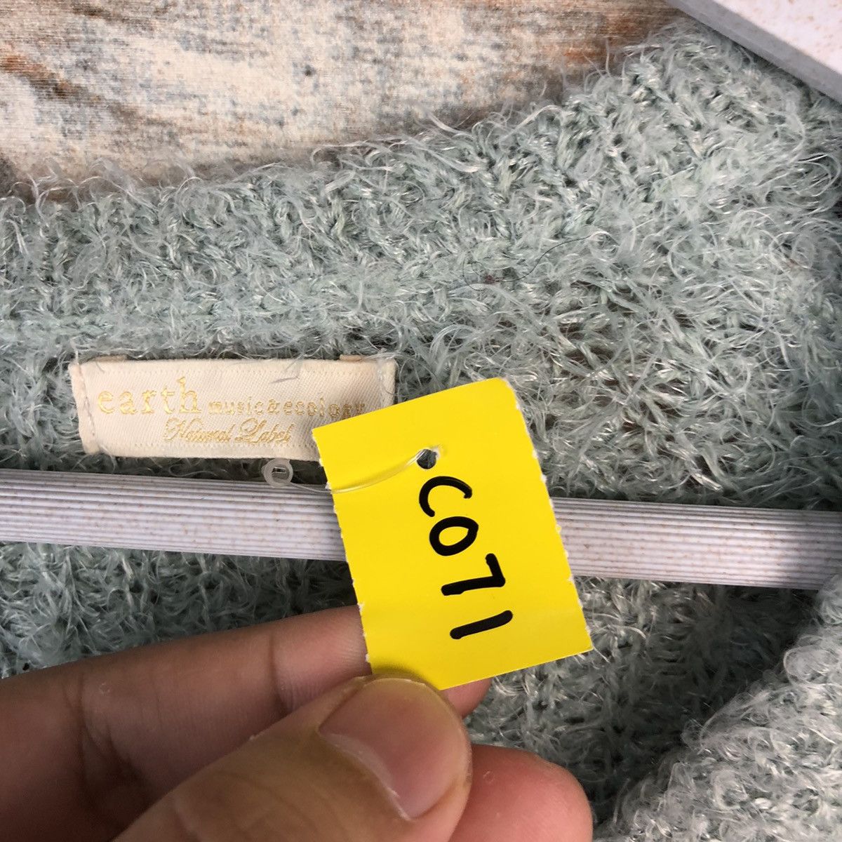Homespun Knitwear × Japanese Brand DLL Earth Music & Econology Mint Knitwear #C071 Size M / US 6-8 / IT 42-44 - 9 Thumbnail