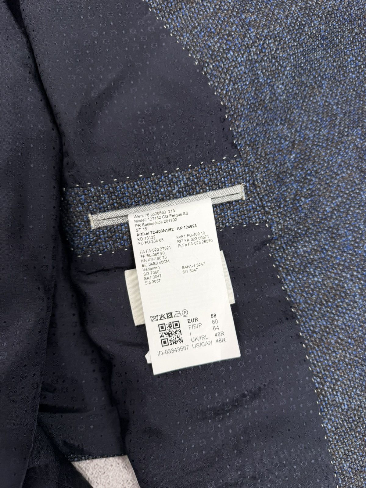 Other Carl Gross Black Line Wool Blazer Jacket Size 48R Size 48R - 10 Thumbnail