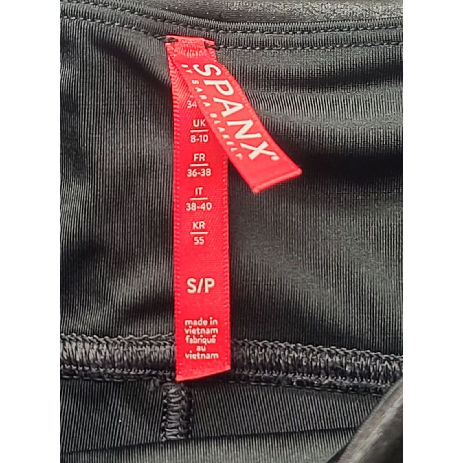 Spanx Spanx Perfect Pant Leggings Womens S Slim Fit High Rise Faux Leather Shaping Black Nylon Spandex Microfiber Leggings Size 28" / US 6 / IT 42 - 2 Thumbnail