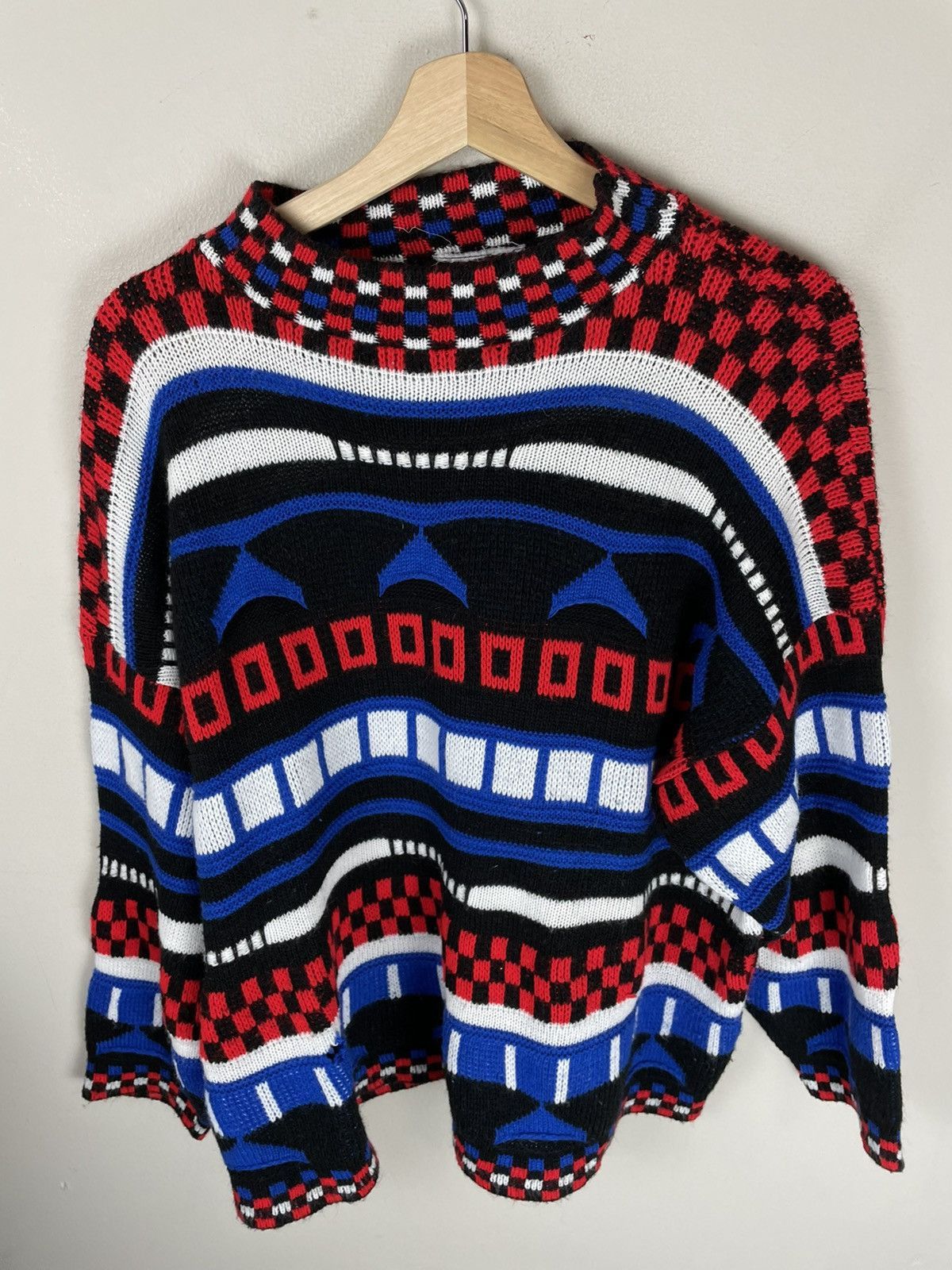 Vintage Vintage Dolphin Raceway Knit Sweater Size US XL / EU 56 / 4 - 1 Thumbnail