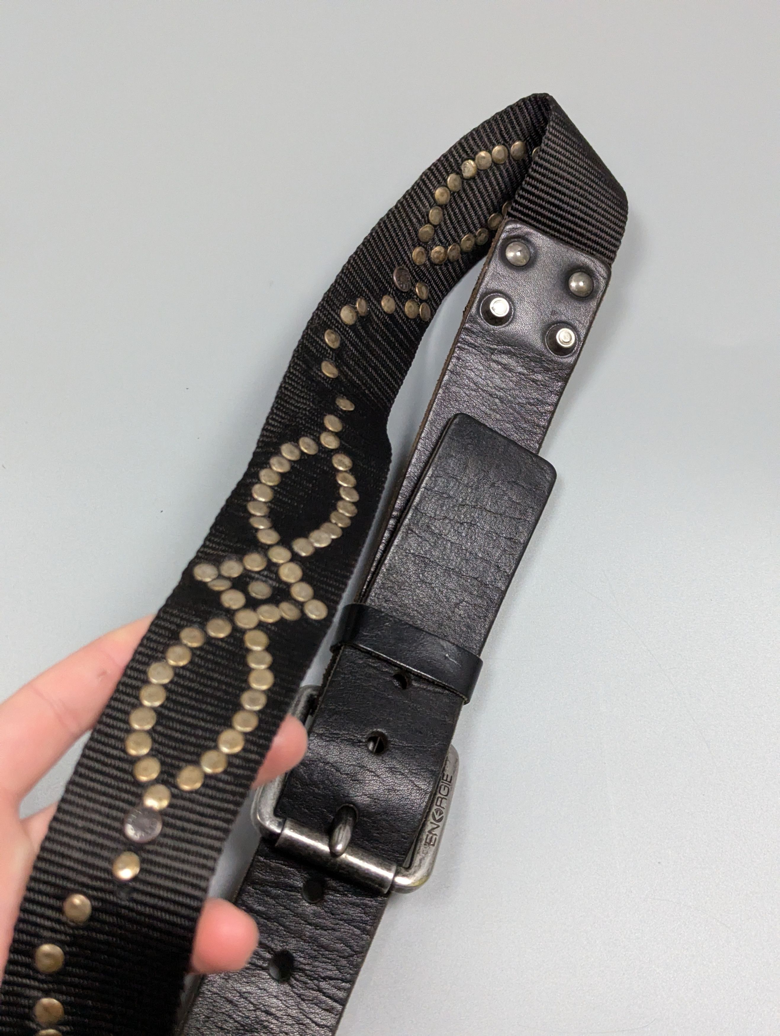 Energie Vintage Rare 90s Energie by Miss Sixty Studded Belt Size 36 - 7 Thumbnail