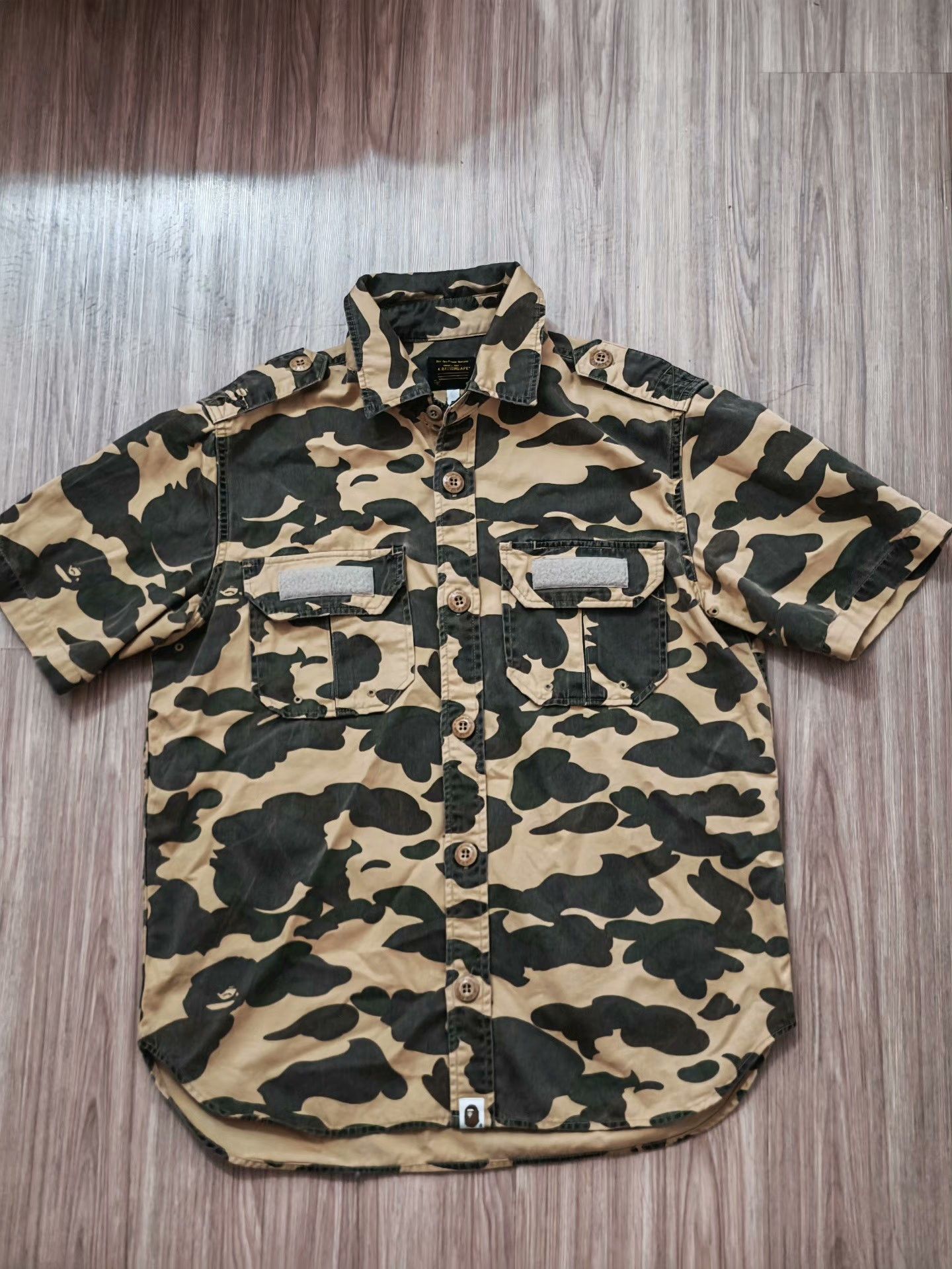Bape Bape Camo Yellow Polo L Men Size US L / EU 52-54 / 3 - 1 Thumbnail