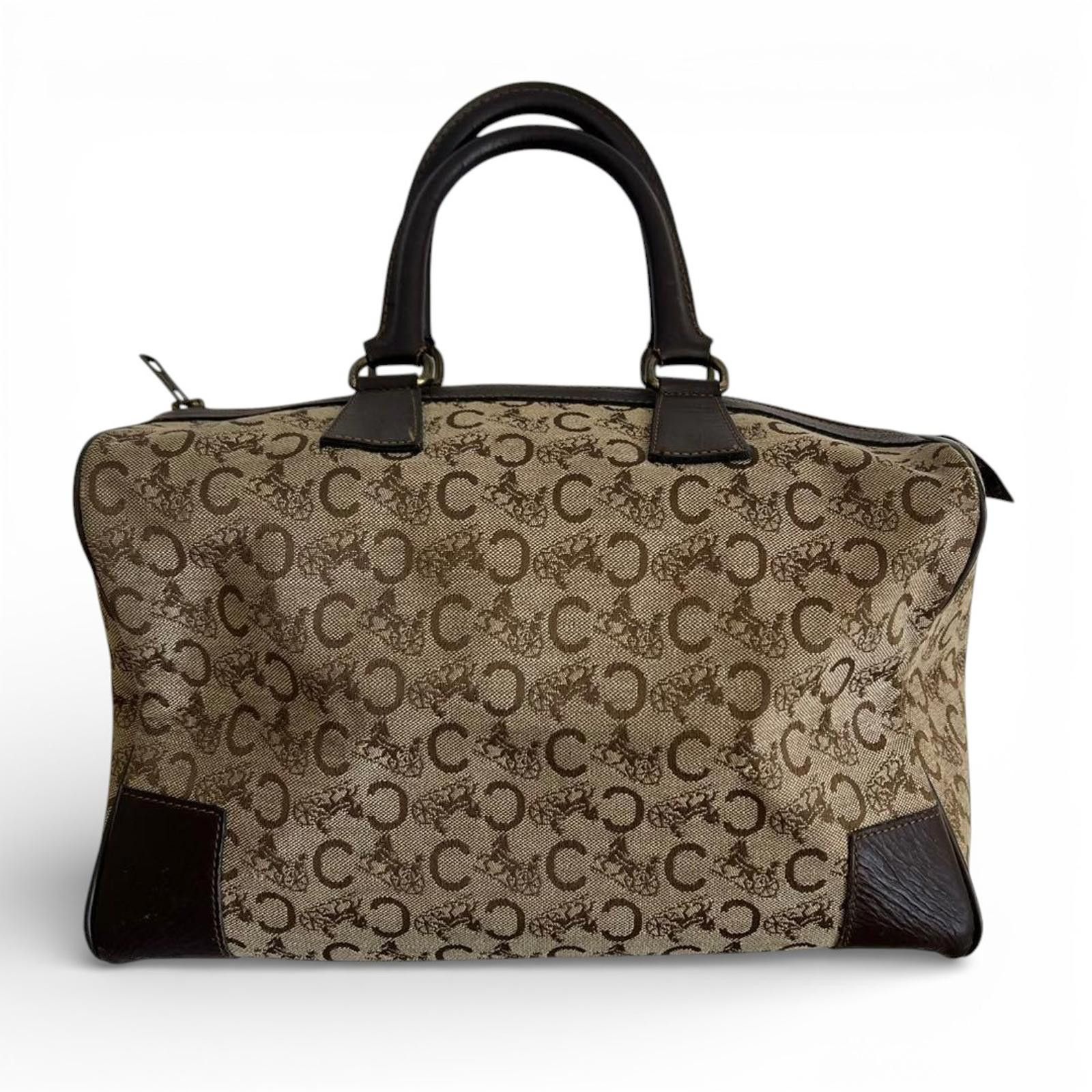 Celine Céline - Boston Travel Bag Monogram Canvas Brown Size ONE SIZE - 5 Thumbnail