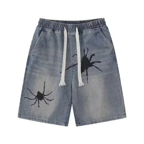 Japanese Brand y2k distressed pattern skate shorts Size US 30 / EU 46 - 1 Thumbnail