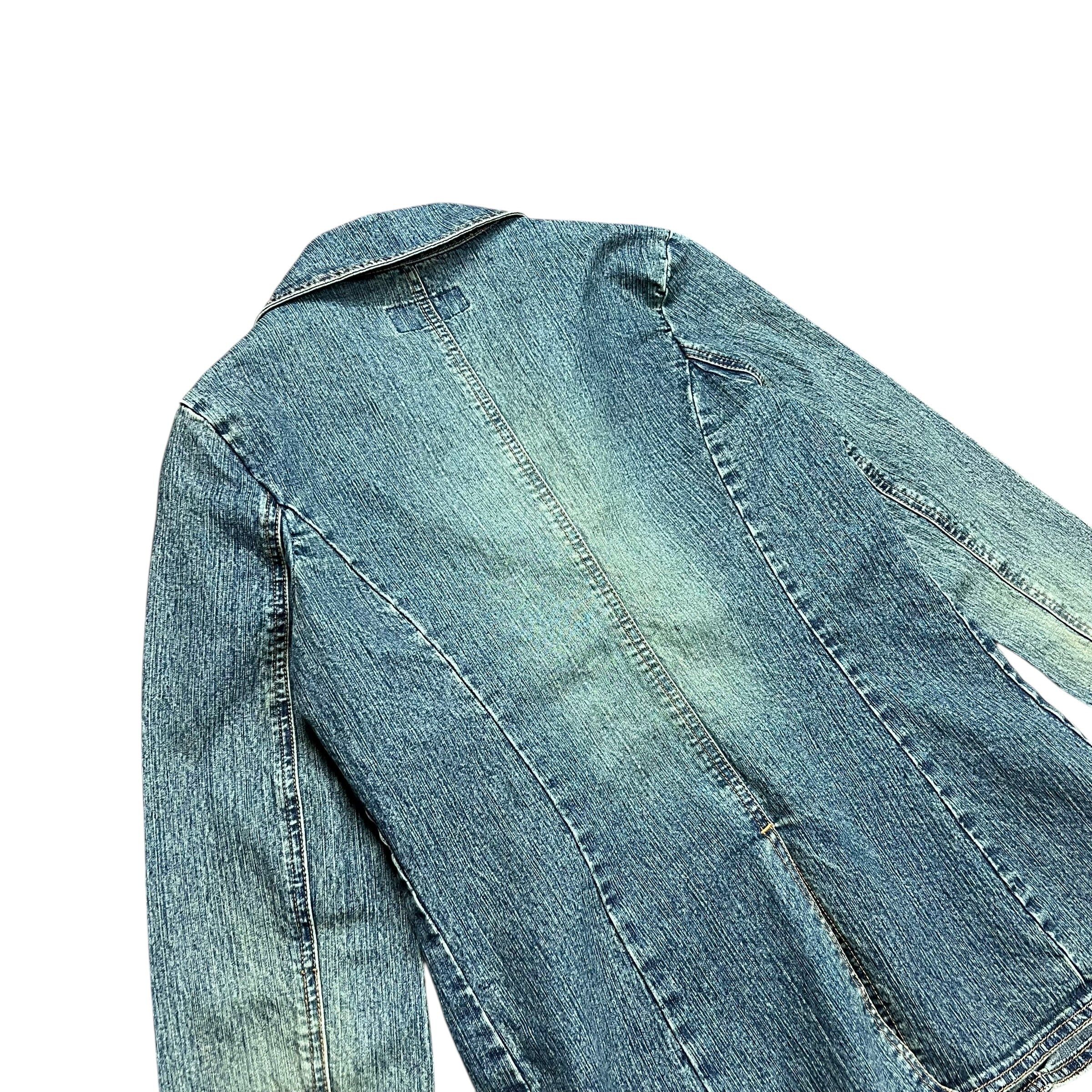 Designer × Vintage Bongo Jeans Faded Dirty Wash Denim Jacket - M Size M / US 6-8 / IT 42-44 - 5 Thumbnail