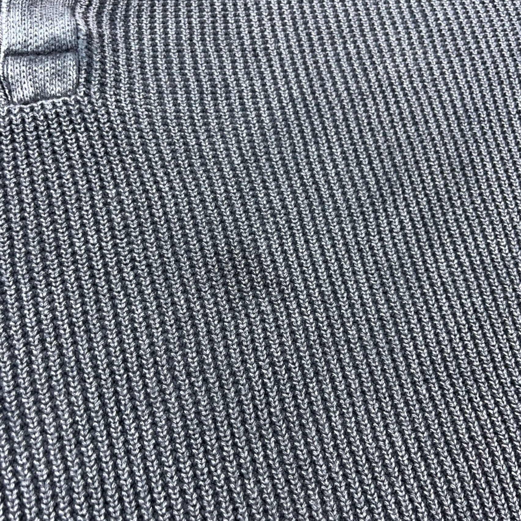Carbon2Cobalt Corban 2 Cobalt Gray Cotton Chunky Knit Sweater Men XL Pullover Zip Mock Neck 1/2 Zip Solid Size US XL / EU 56 / 4 - 5 Thumbnail