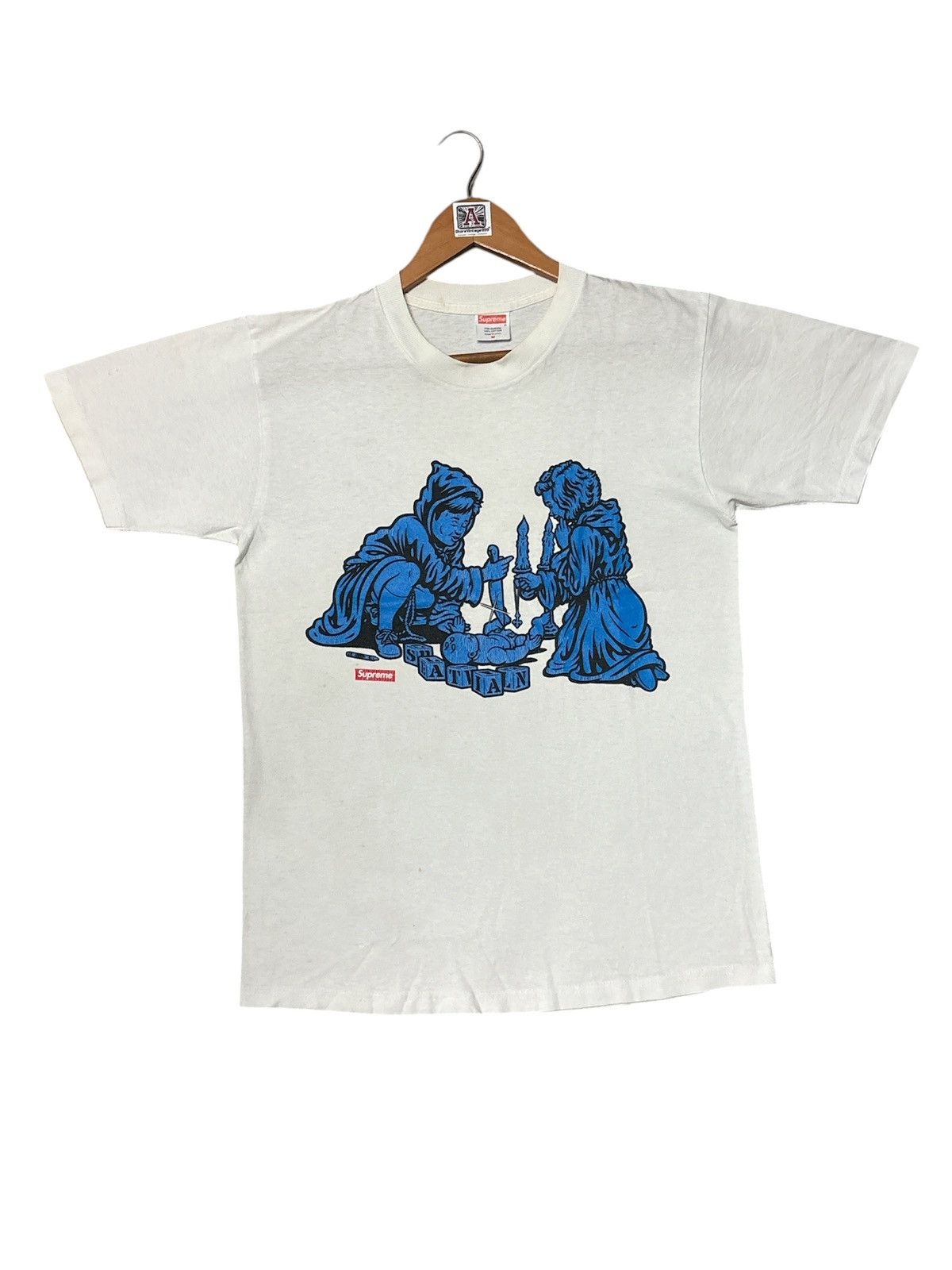‼️RARE‼️SUPREME X SEAN CLIVER SACRIFICE SATAN TSHIRT TEE💥