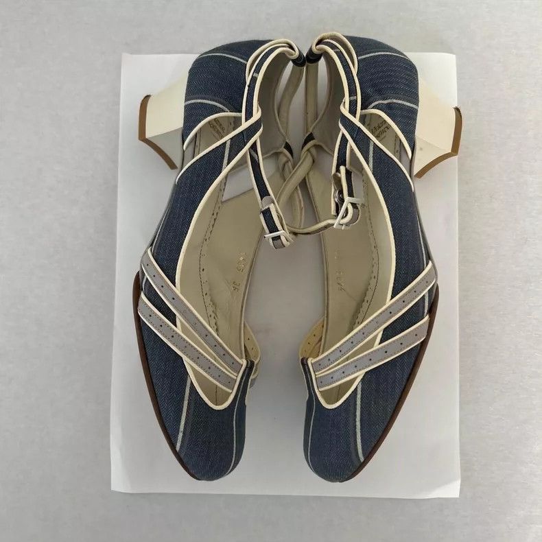 Vivienne Westwood Vivienne Westwood Blue denim leather straps high heels Size US 5.5 / IT 35.5 - 2 Thumbnail