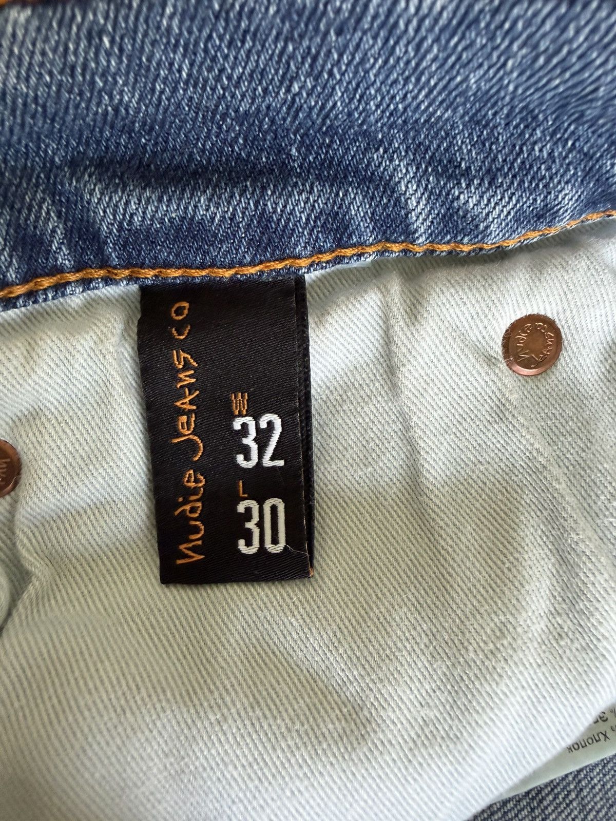 Nudie Jeans Lean Dean Lost Orange size 32 x 30 Size US 32 / EU 48 - 3 Thumbnail