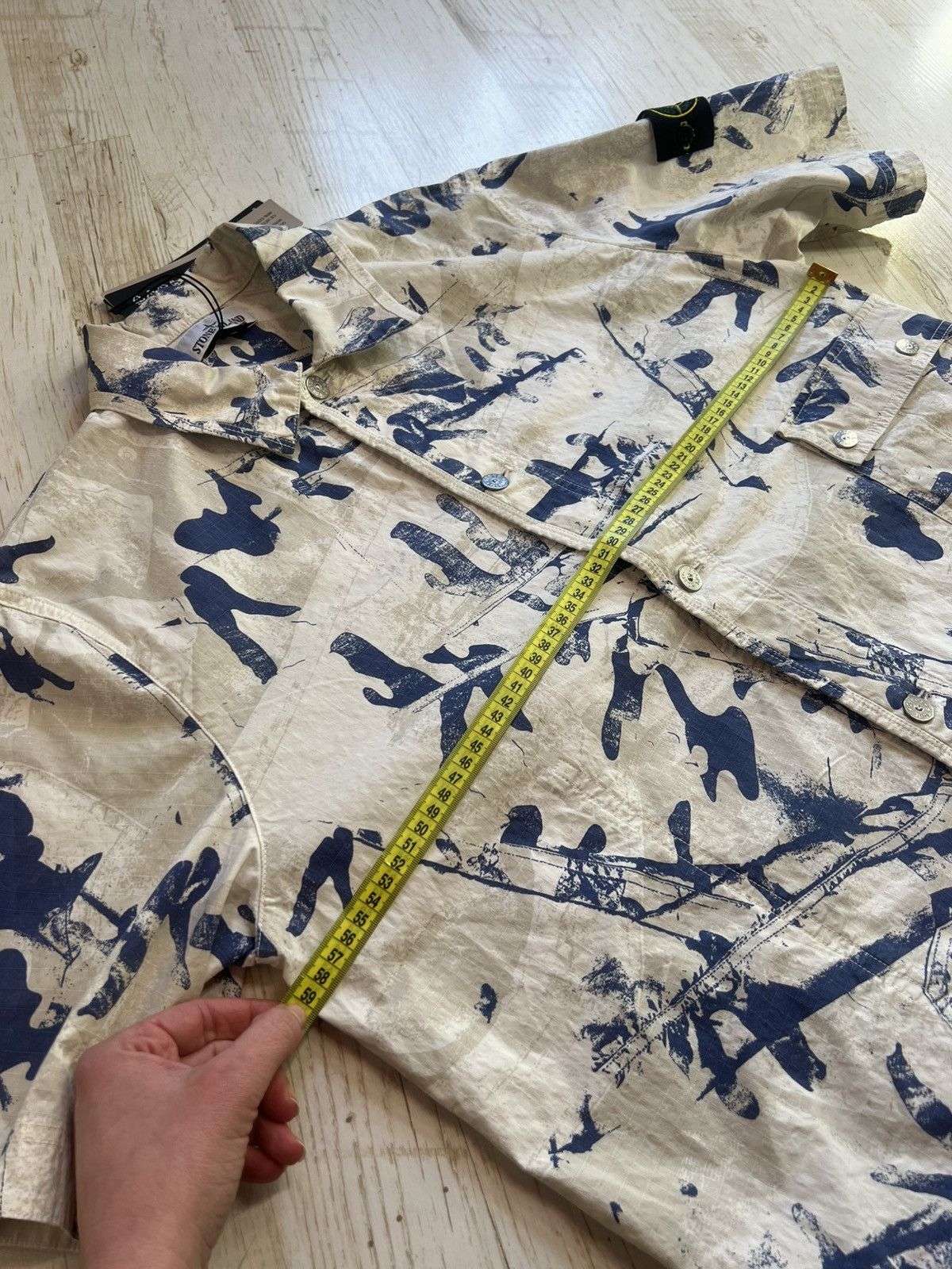 Stone Island Stone Island Desert Camouflage Cotton-Blend Shirt – Size L Size US L / EU 52-54 / 3 - 16 Thumbnail