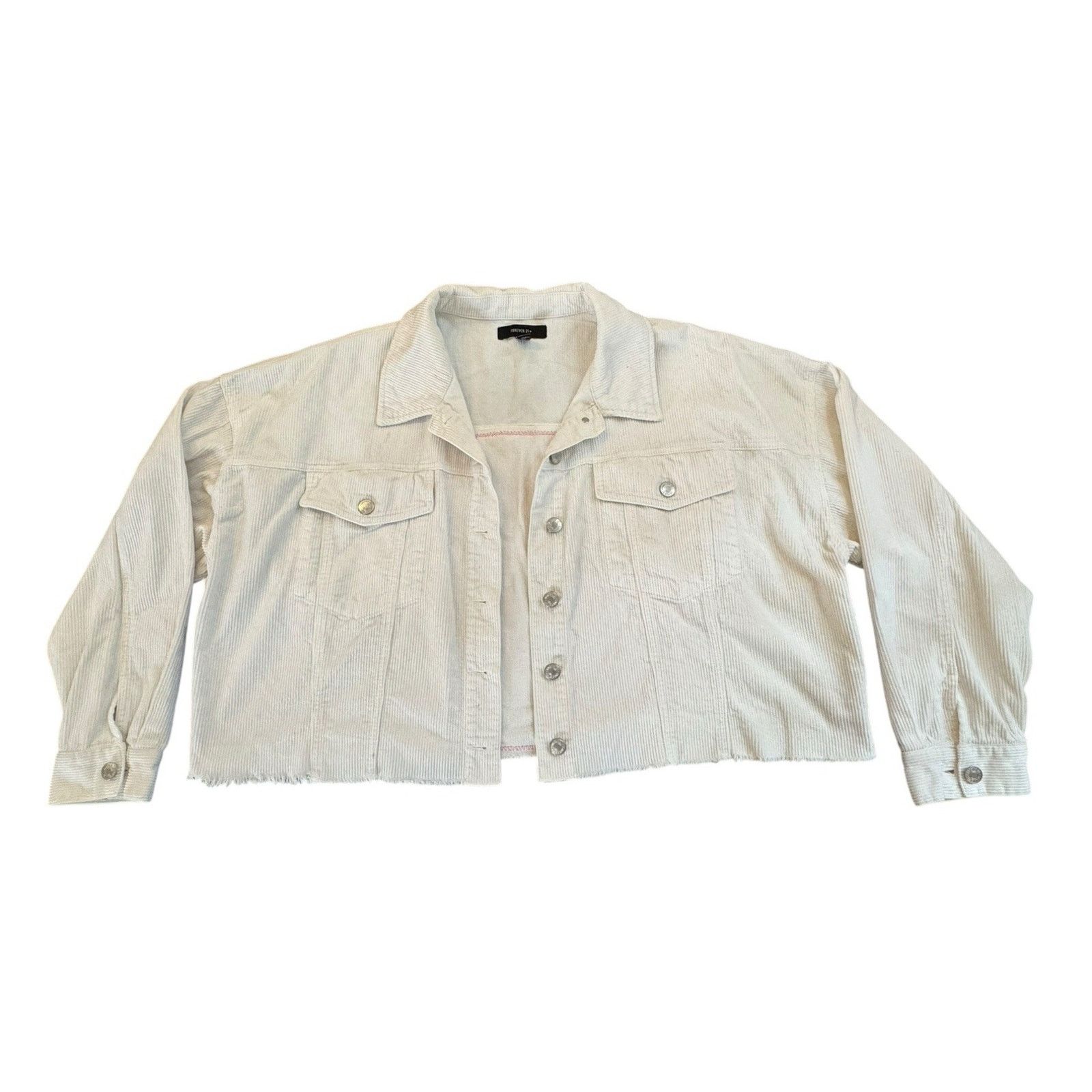 Forever 21 SUBLIME 90s Upcycled Retro Vtg Rhinestone Corduroy Jacket 3X Size 3XL / US 20-22 - 5 Thumbnail
