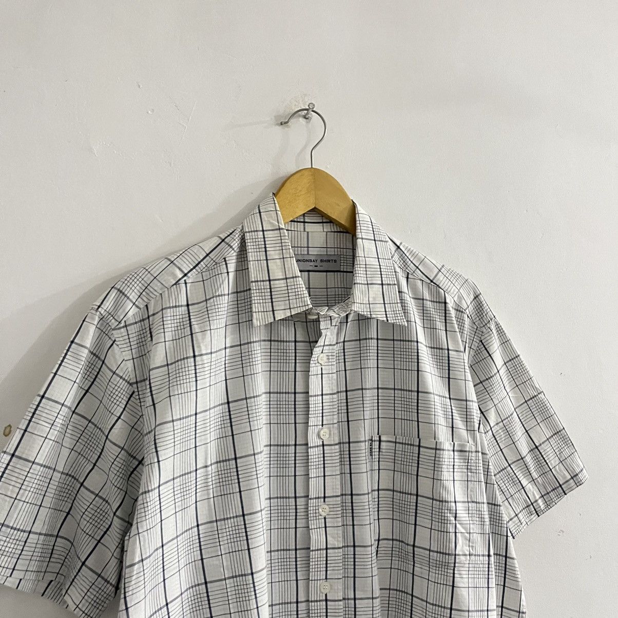 Issey Miyake Unionbay - Plaid SS button Up Size US L / EU 52-54 / 3 - 3 Thumbnail