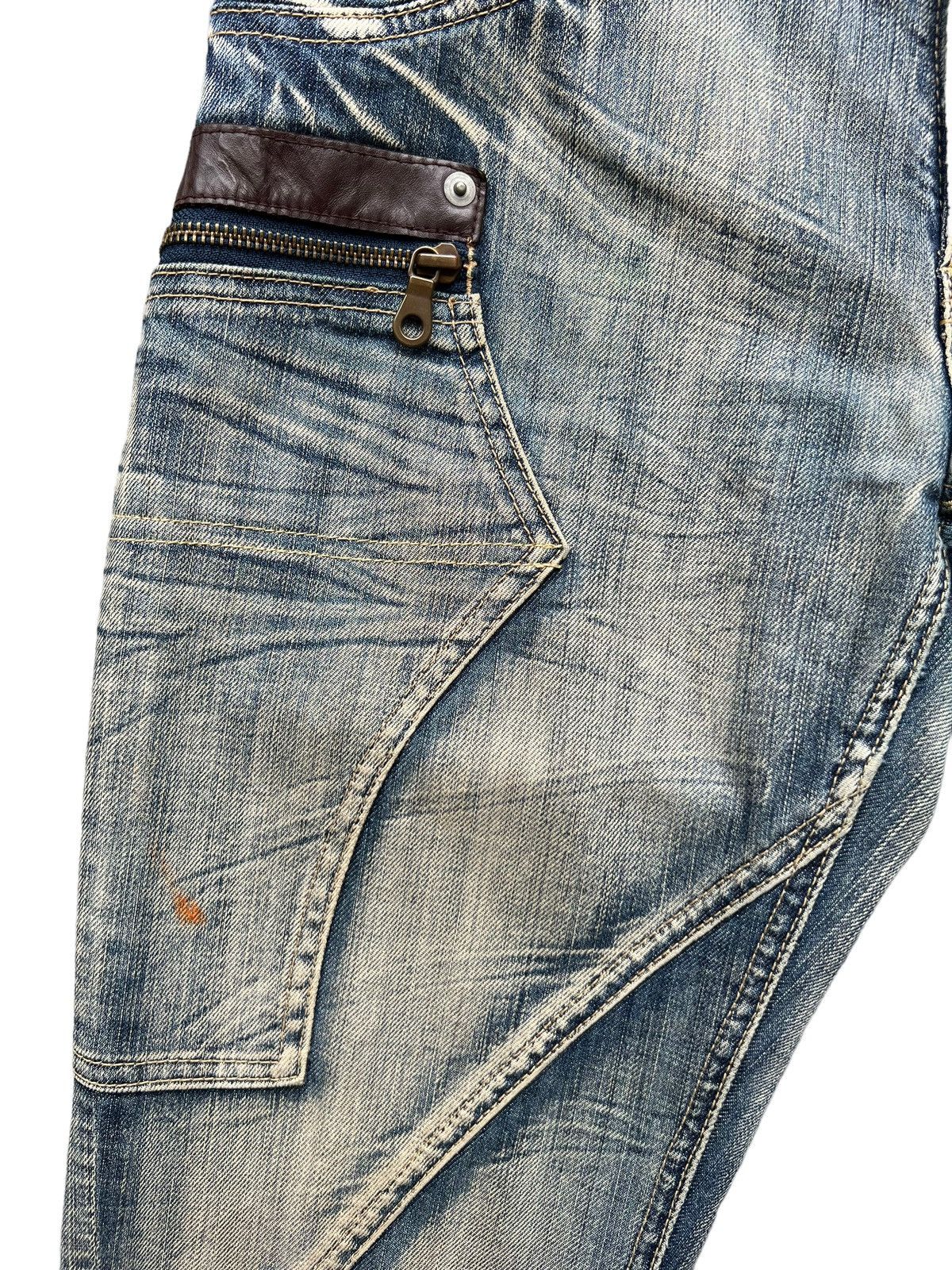 Michel Klein Flare💥 Japan Multipocket Distressed Rusty Flare Jeans 32x33 Size US 32 / EU 48 - 10 Thumbnail