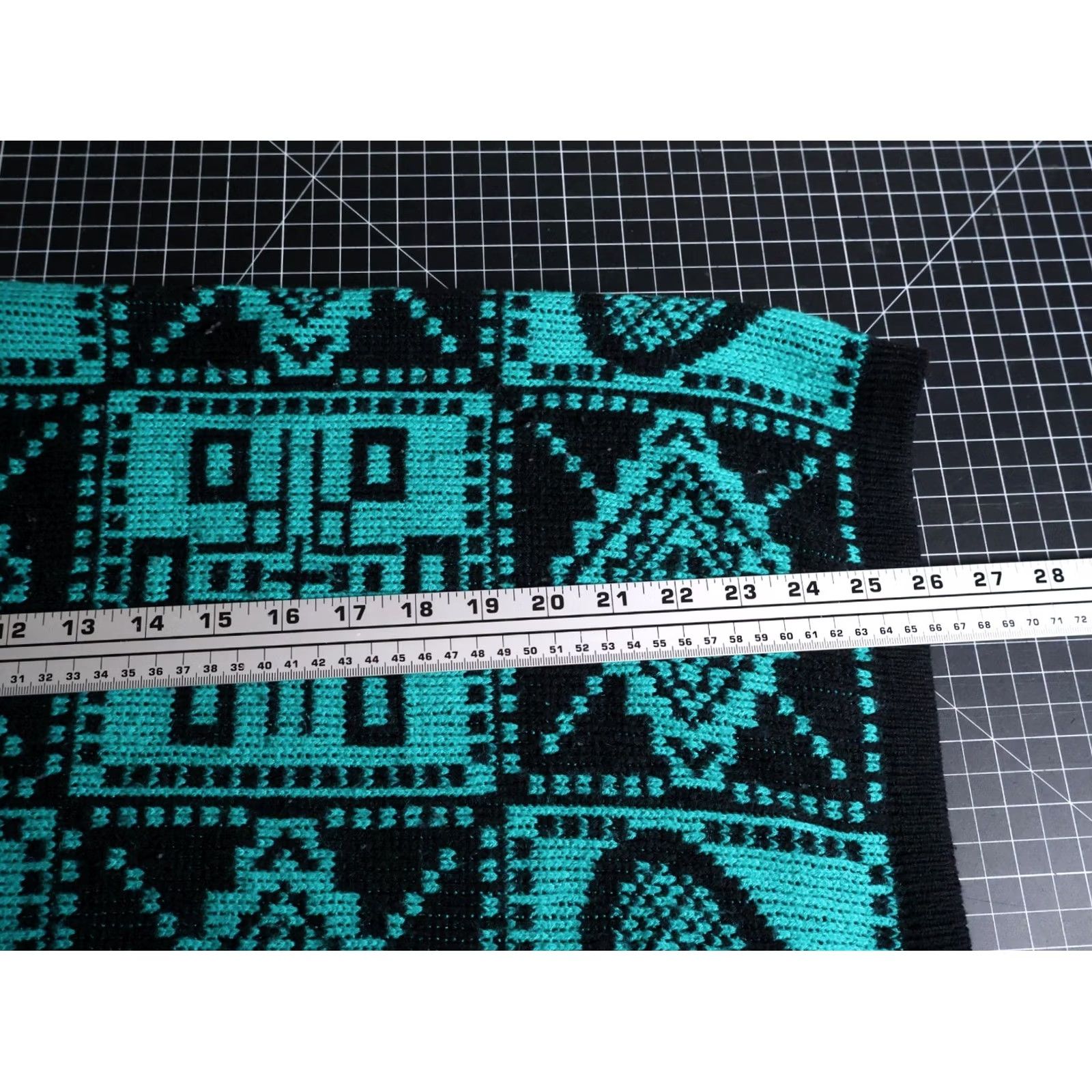 Vintage VINTAGE Stefano Sweater Women's Large Green Heart Geometric Pattern Boxy VTG Size L / US 10 / IT 46 - 6 Thumbnail