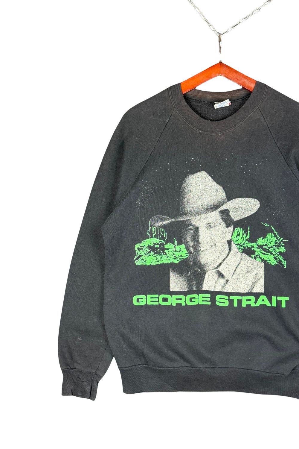 Anvil 80s George Strait “Entertainer Of The Year” Tour Crewneck Size US XL / EU 56 / 4 - 4 Thumbnail