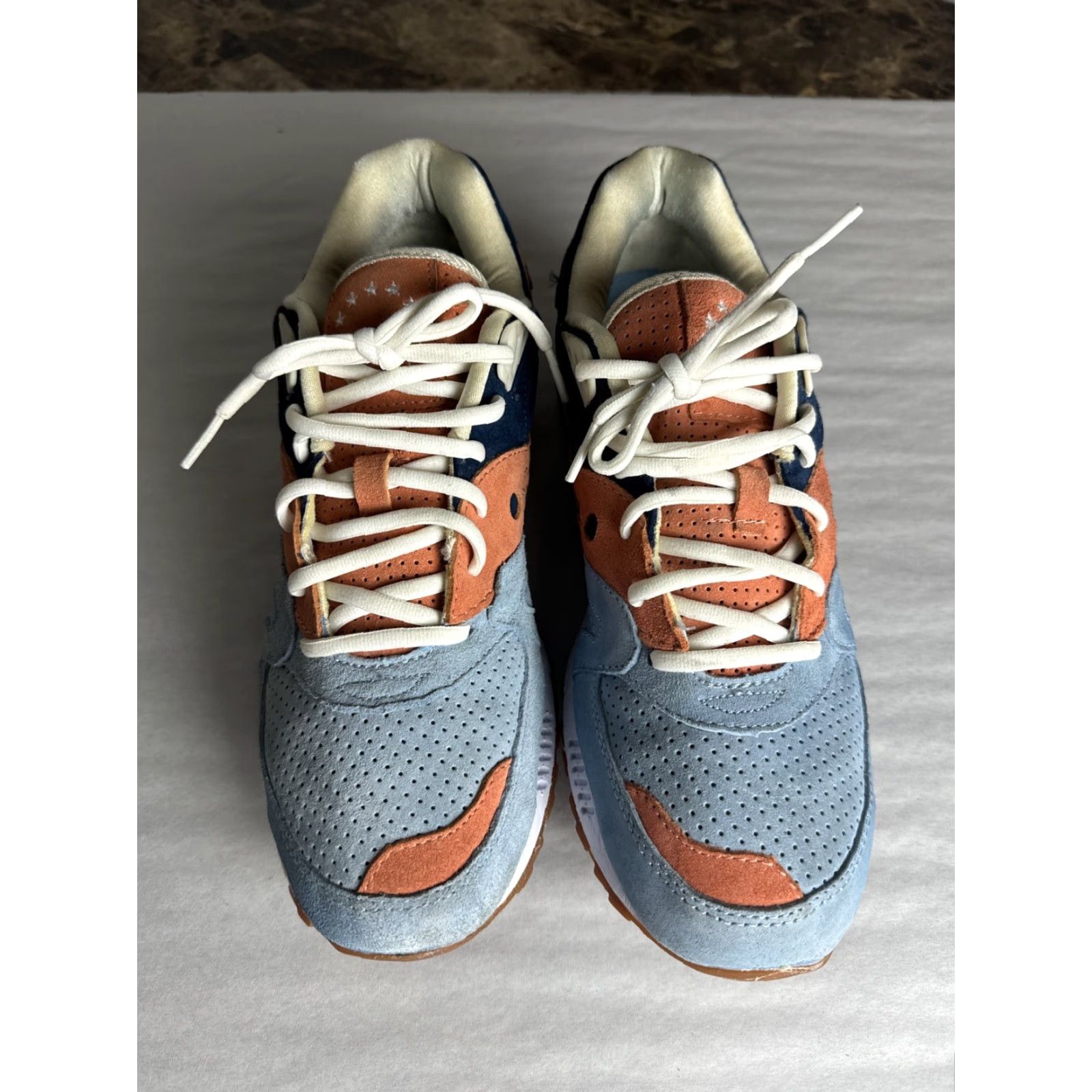 Saucony UBIQ x Saucony Shadow Master Atlantic Tide Men’s Size 10 Blue Orange S70187-2 Sneaker Size US 10 / EU 43 - 5 Thumbnail