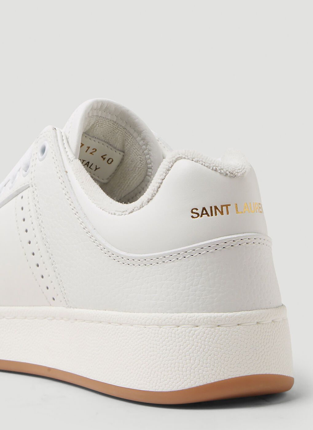 Saint Laurent Paris o1b1hav110525 SL/61 Sneakers in Perforated Leather in White Size US 8 / IT 38 - 2 Thumbnail