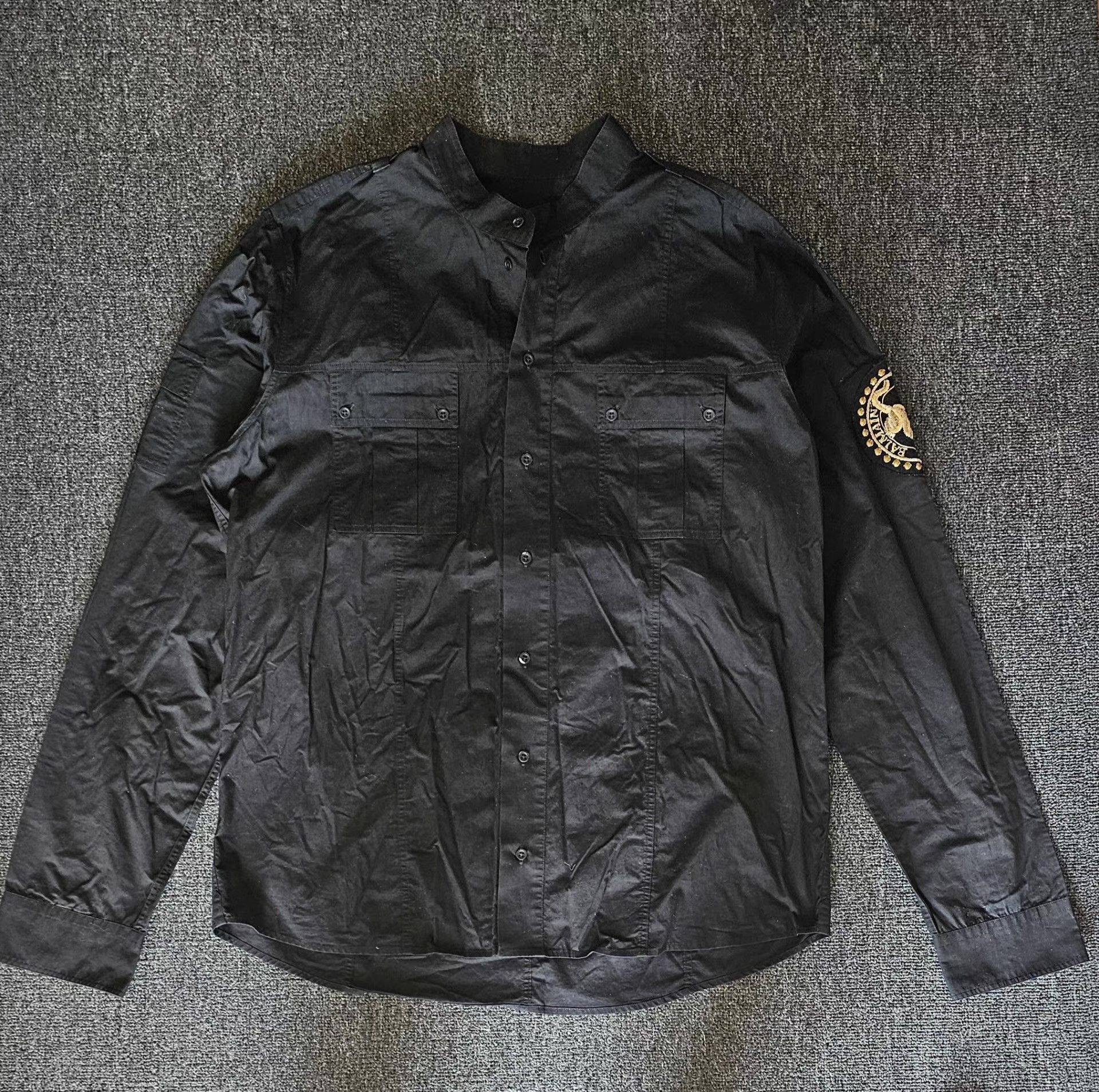 Balmain Balmain Men's Black Shirt Q4 Size US L / EU 52-54 / 3 - 1 Thumbnail