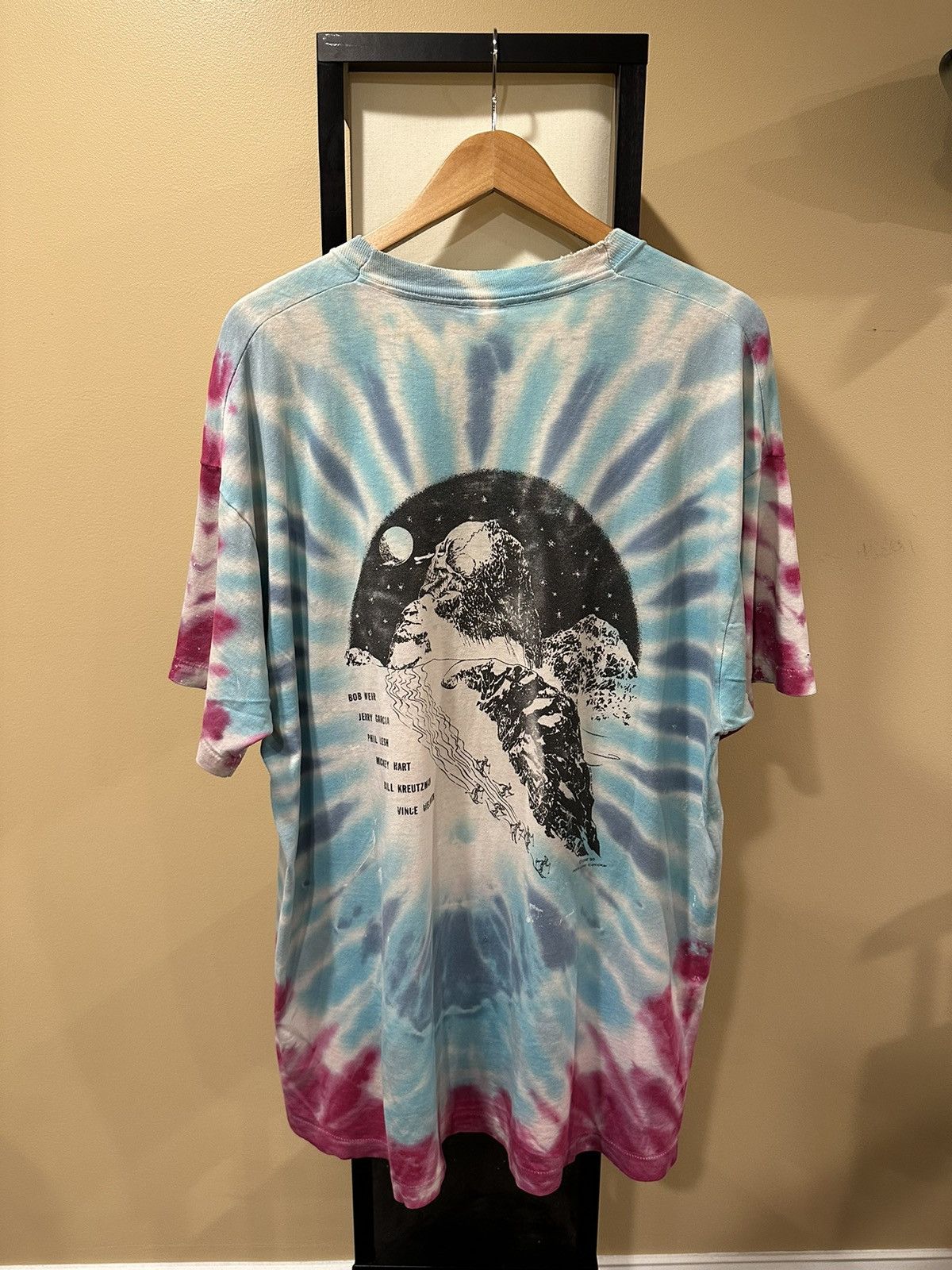Band Tees Vintage Grateful Dead Ski Skeleton Snow Tie Dye 1990s Tee Size US XXL / EU 58 / 5 - 2 Thumbnail