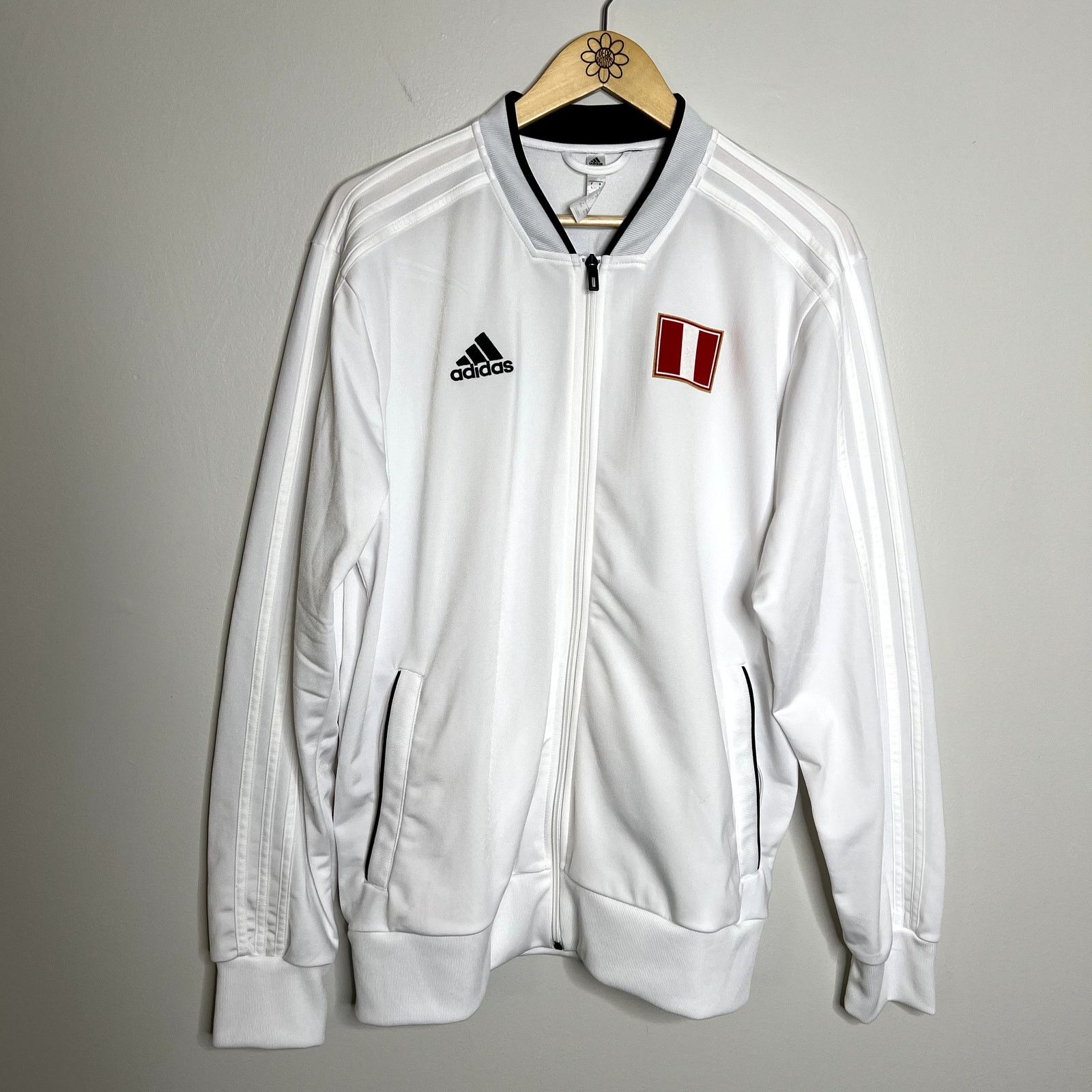 Adidas Adidas Peru White Soccer Logo 2019 Jacket Size US L / EU 52-54 / 3 - 1 Thumbnail