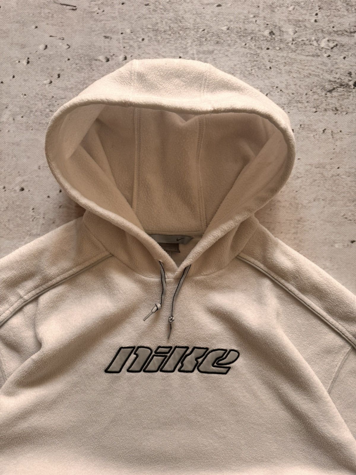 Nike × Vintage NIKE TEDDY VINTAGE CENTER LOGO OVERSIZE HOODIE Size US XL / EU 56 / 4 - 3 Thumbnail