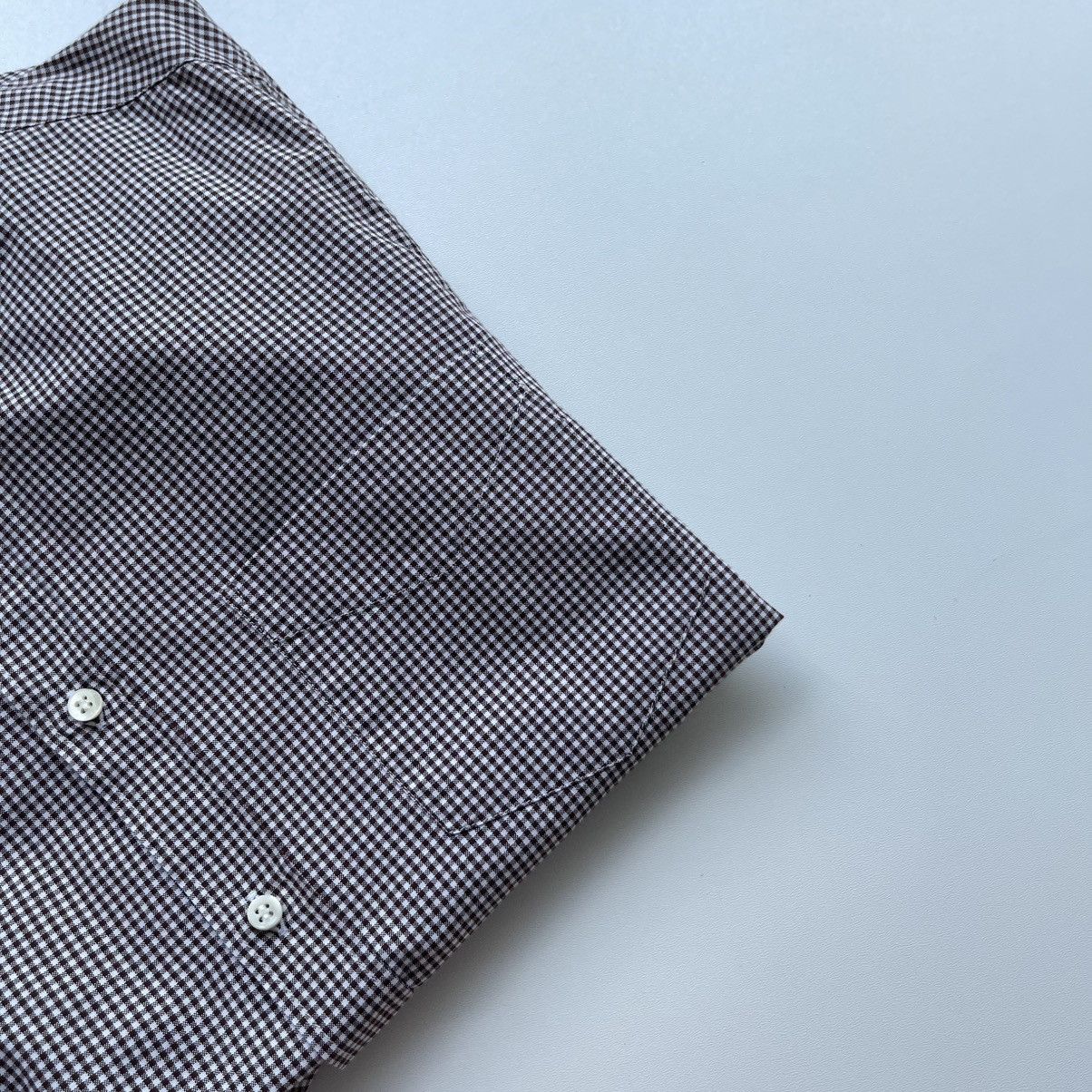 Brunello Cucinelli Brunello Cucinelli Slim Fit Cotton Checked Button Ups Shirt Size US S / EU 44-46 / 1 - 6 Thumbnail