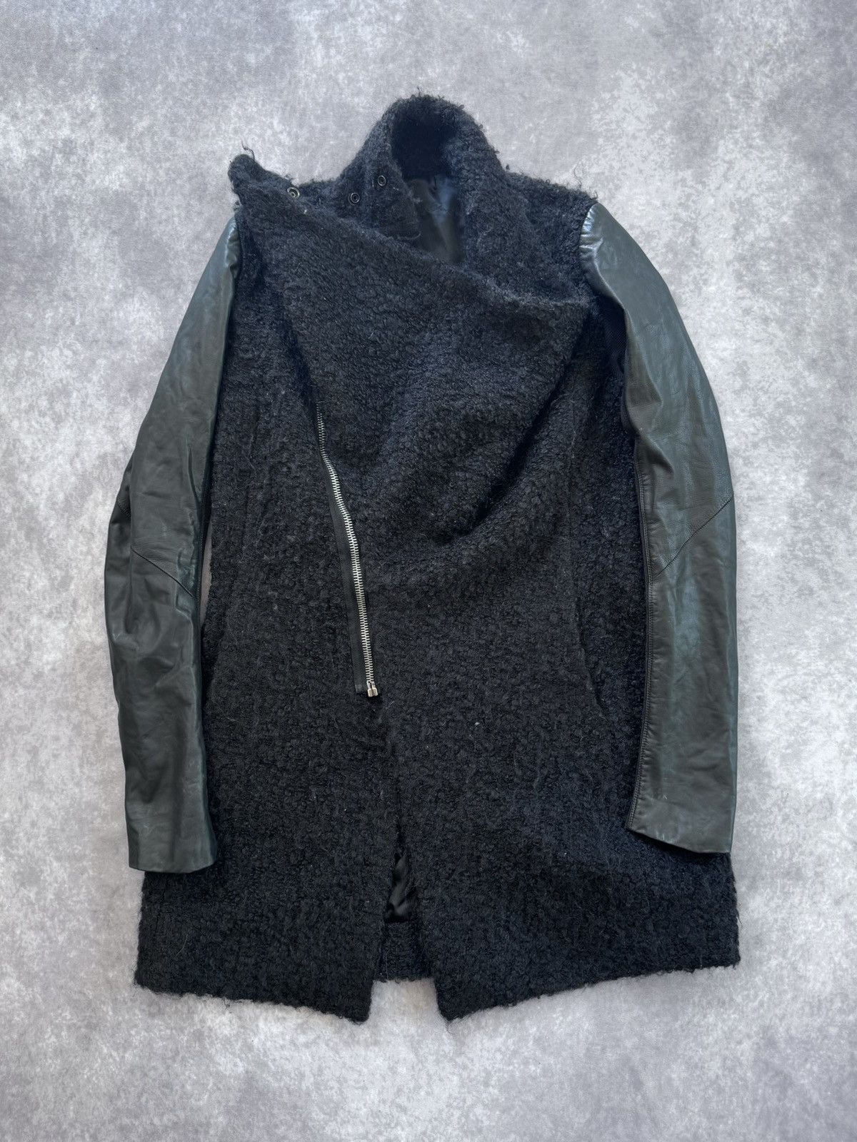 Rick Owens Rick Owens Funnel Neck Coat Size L / US 10 / IT 46 - 1 Thumbnail