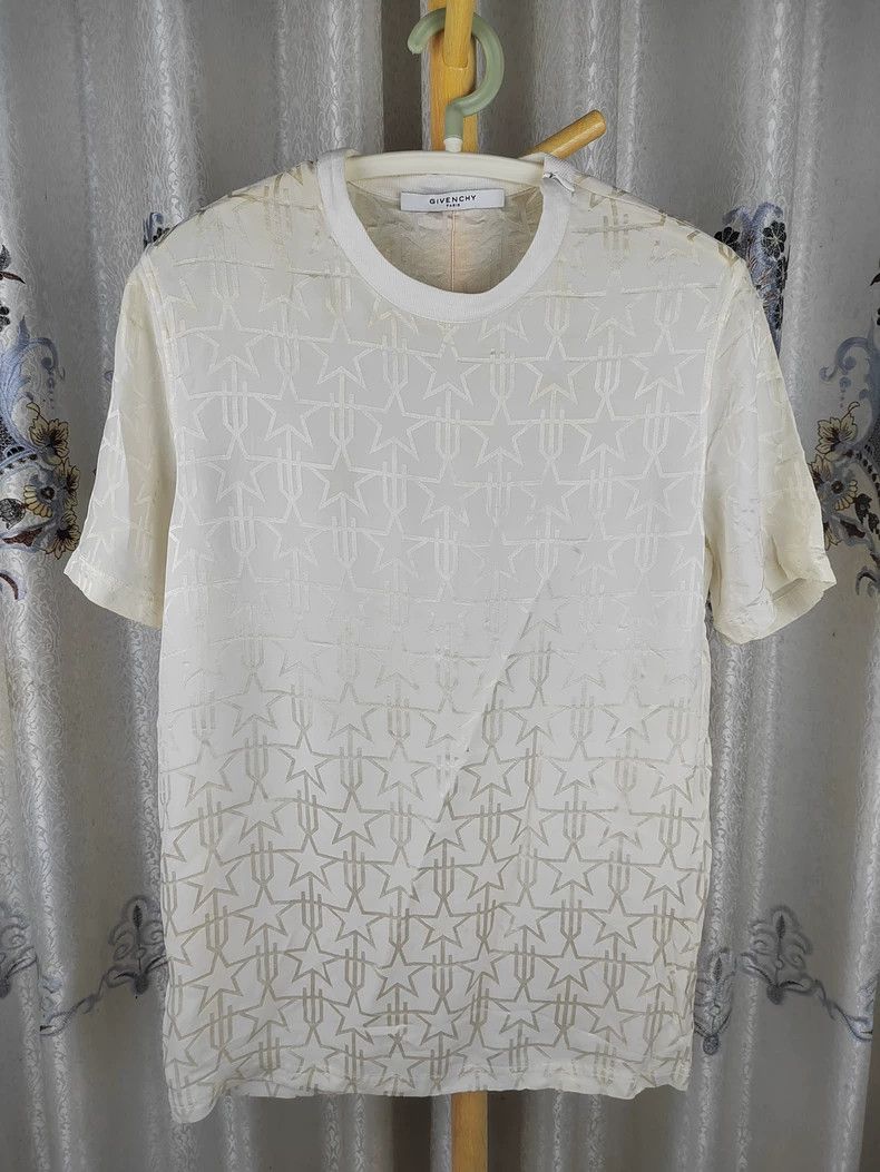 Givenchy Givenchy Silk Star Print Round Neck Top - dmc Size US M / EU 48-50 / 2 - 1 Thumbnail