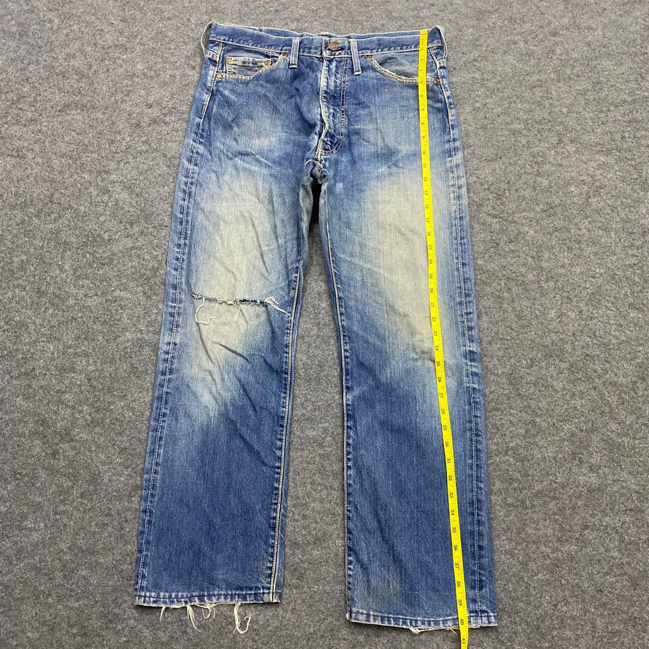 If Six Was Nine 💥Best Offer💥Vintage 80s Big Stone Distressed Denim Size US 34 / EU 50 - 2 Thumbnail
