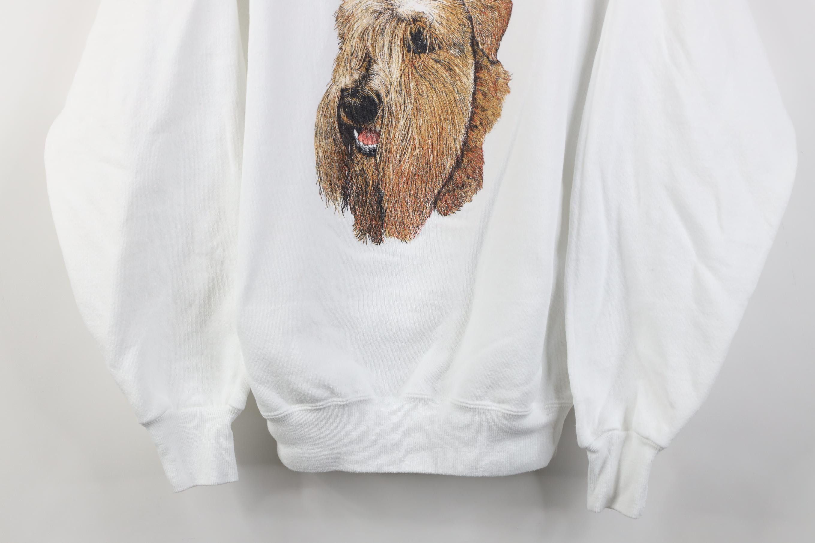 Vintage Vintage 90s Streetwear Soft Wheaten Terrier Dog Sweatshirt Size L / US 10 / IT 46 - 3 Thumbnail