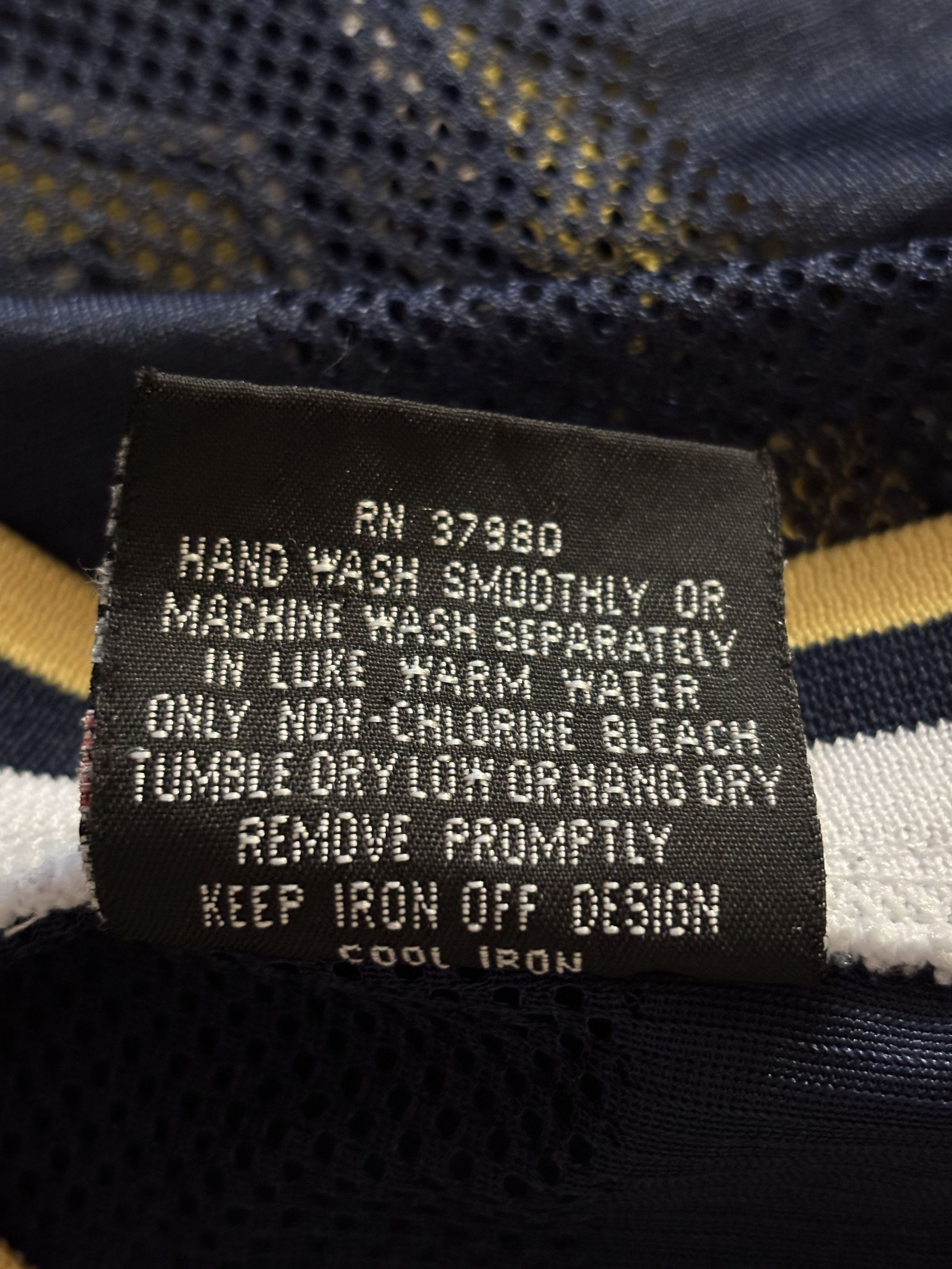 Fubu Vintage FUBU Jersey Tank Top - Navy/Yellow Size US L / EU 52-54 / 3 - 6 Thumbnail