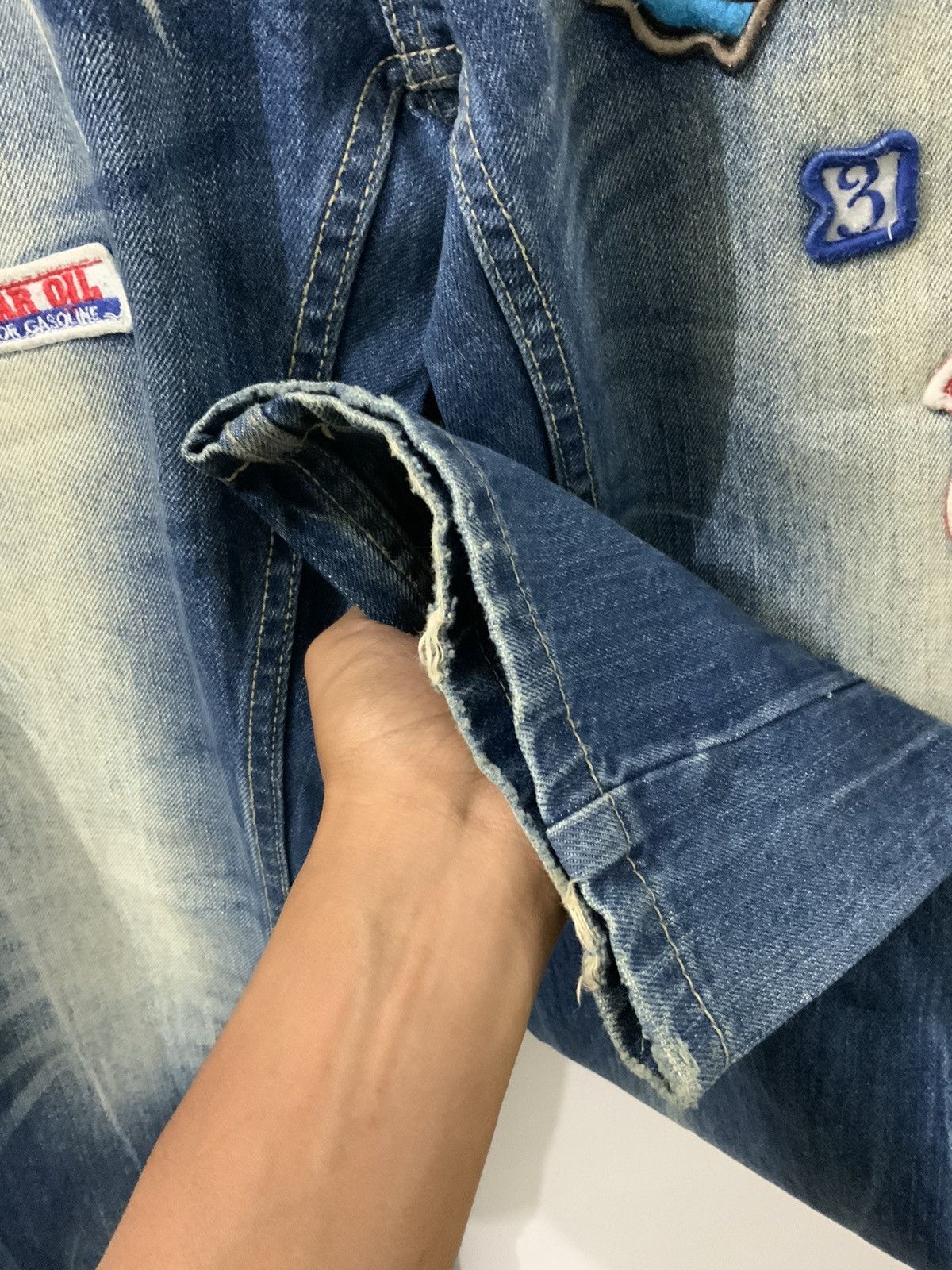 If Six Was Nine Lucky Store Patches Avant Garde Jeans Size US 30 / EU 46 - 13 Thumbnail