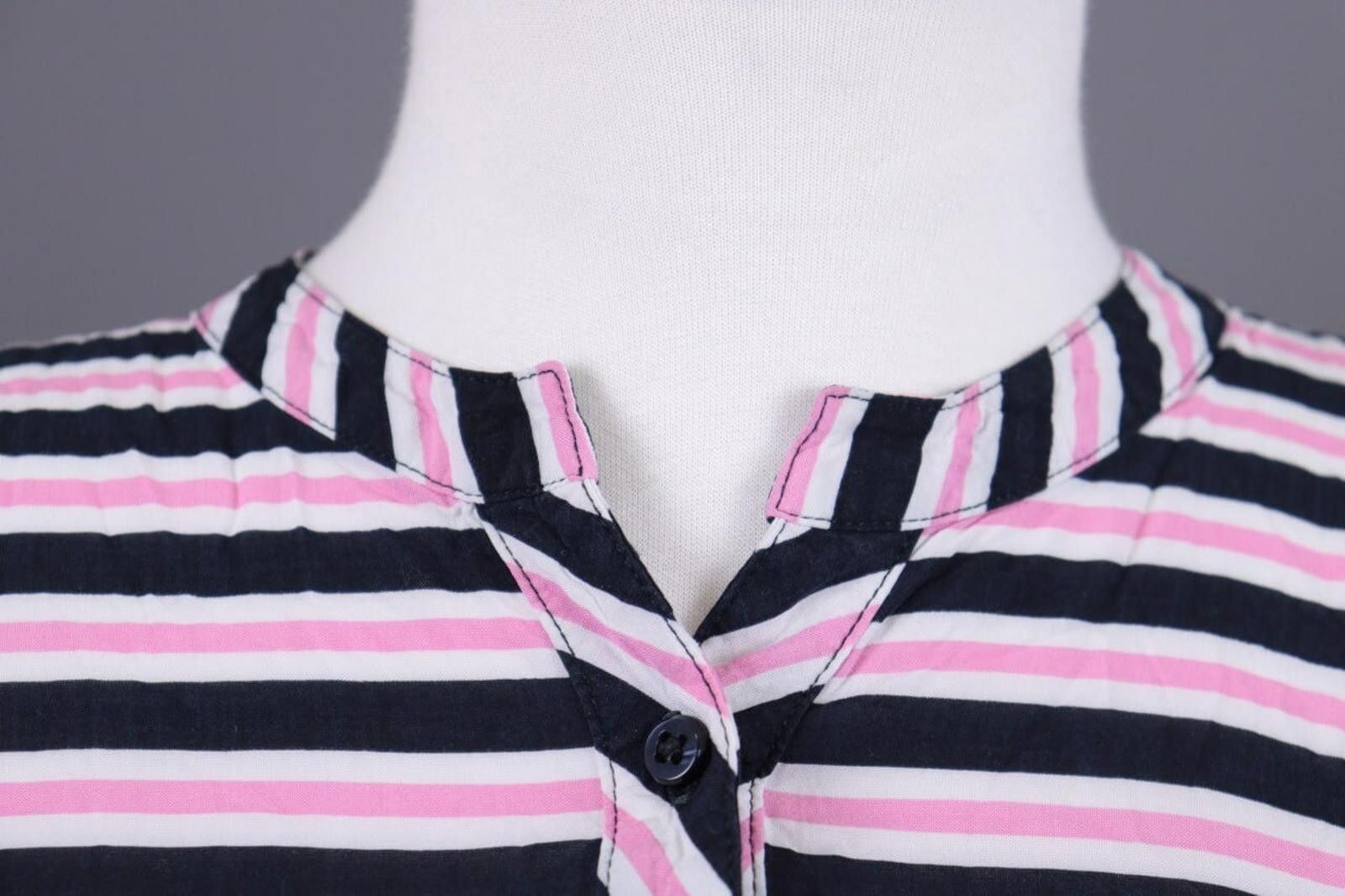 Designer Emily Van Den Bergh Multicolor Henley Blouse Shirt Sz 38 / M Size M / US 6-8 / IT 42-44 - 6 Thumbnail