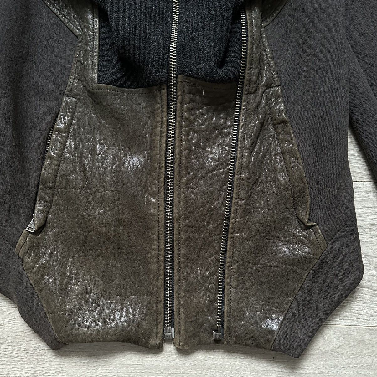 Helmut Lang Helmut Lang Leather and Wool Jacket Rare Women’s Size:S Size S / US 4 / IT 40 - 8 Thumbnail