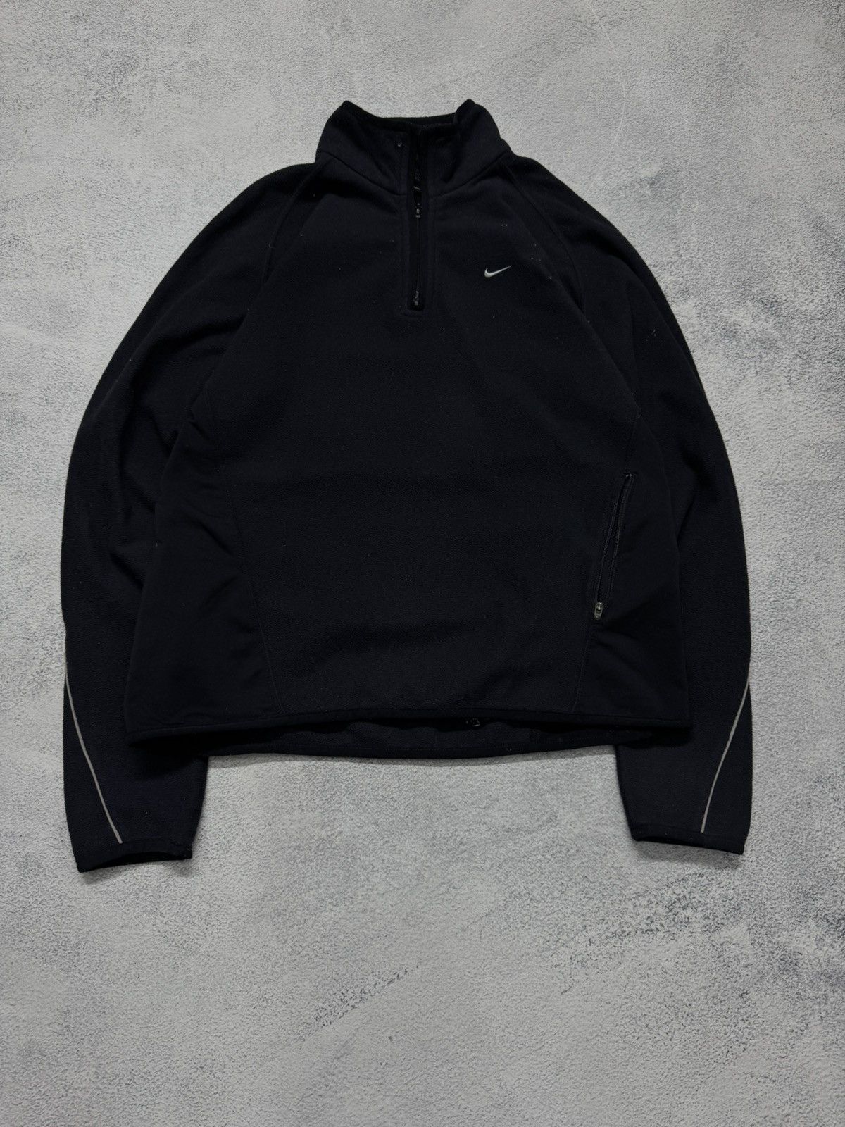 Nike Vintage Y2k Nike Fleece Swoosh 1/4 Zip Sweatshirt 90’s Size M / US 6-8 / IT 42-44 - 7 Thumbnail