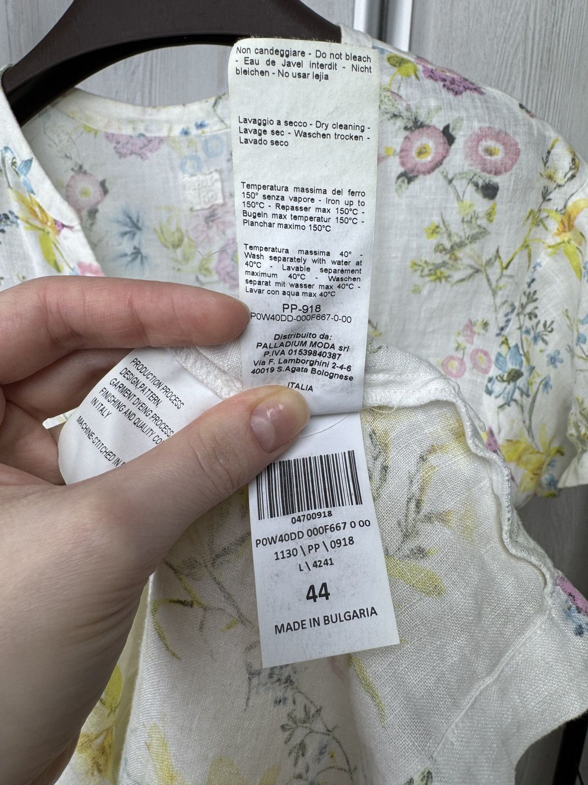 120% Lino 120% Lino Flax Linen floral flower pattern midi dress Size M / US 6-8 / IT 42-44 - 13 Thumbnail