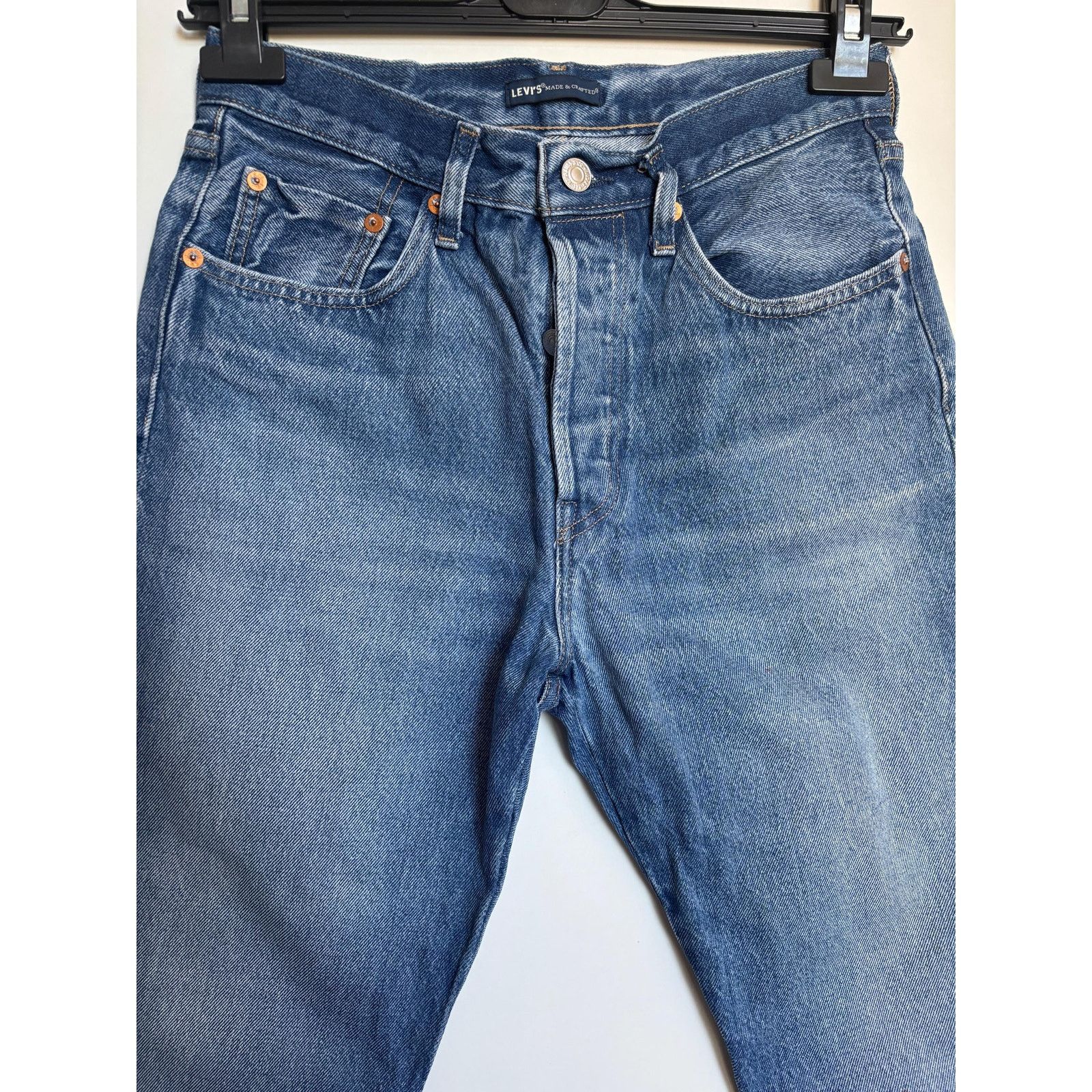 Levi's × Levi's Made & Crafted × Levi's Vintage Clothing Levi’s 501 Made & Crafted Blue Jeans Rare High Rise Tapered Size US 27 - 6 Thumbnail