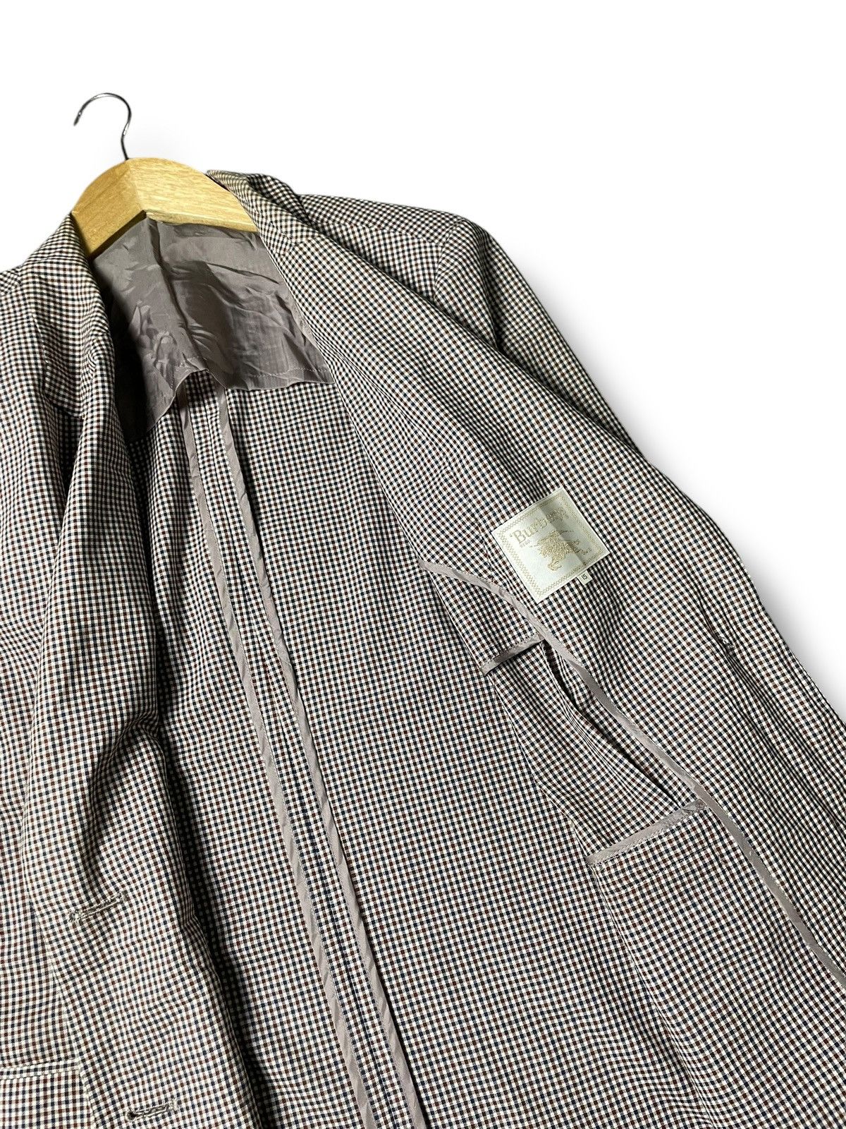 Burberry × Designer × Vintage Vintage BURBERRY Checkered Blazer (104) Size US XXS / EU 40 - 5 Thumbnail