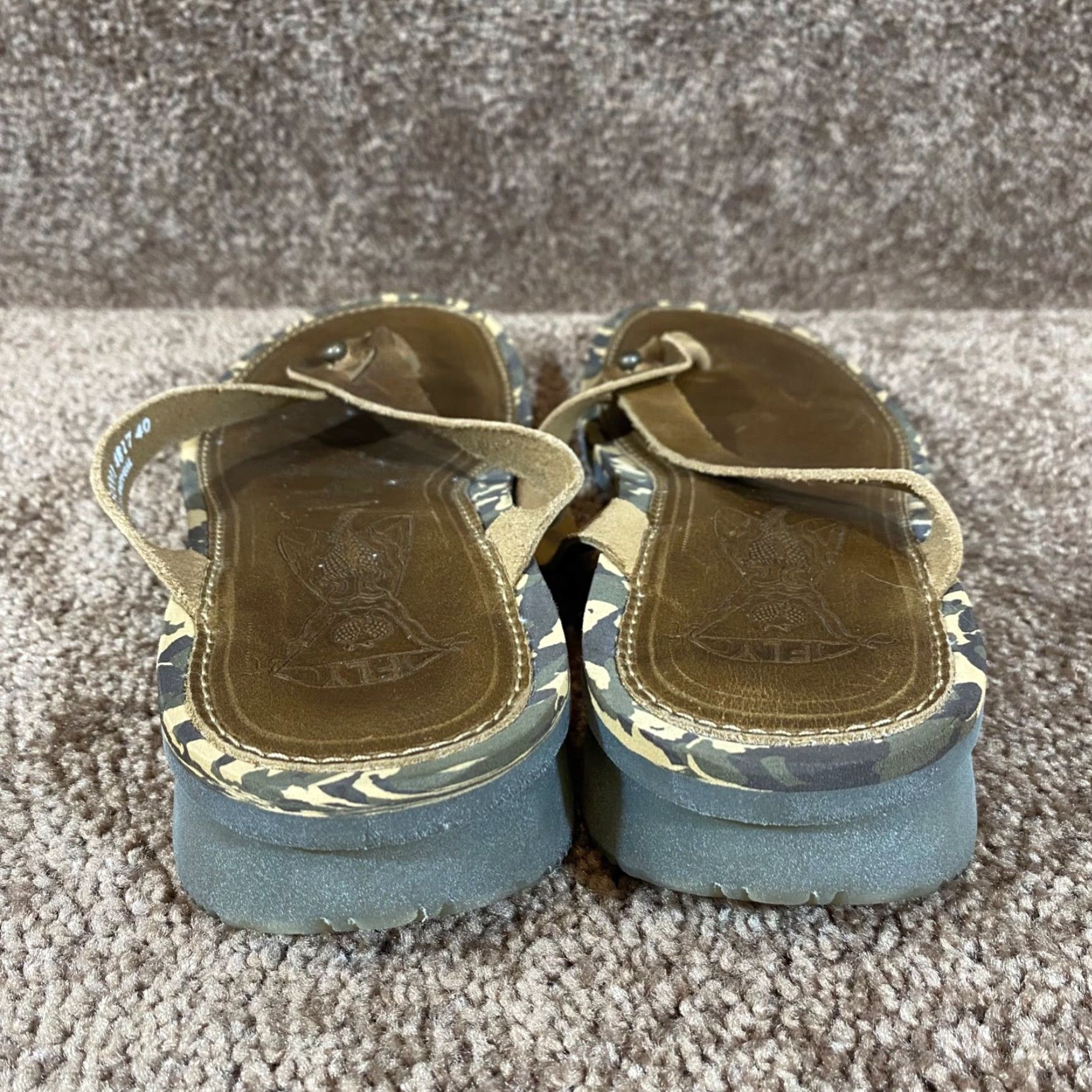Fly London Fly London Womens Sandal Flip Flop Brown Leather Strap Size 40 US 9-9.5 Buckle Logo Wedge Straps Casual Shoes Size US 9 / IT 39 - 7 Thumbnail