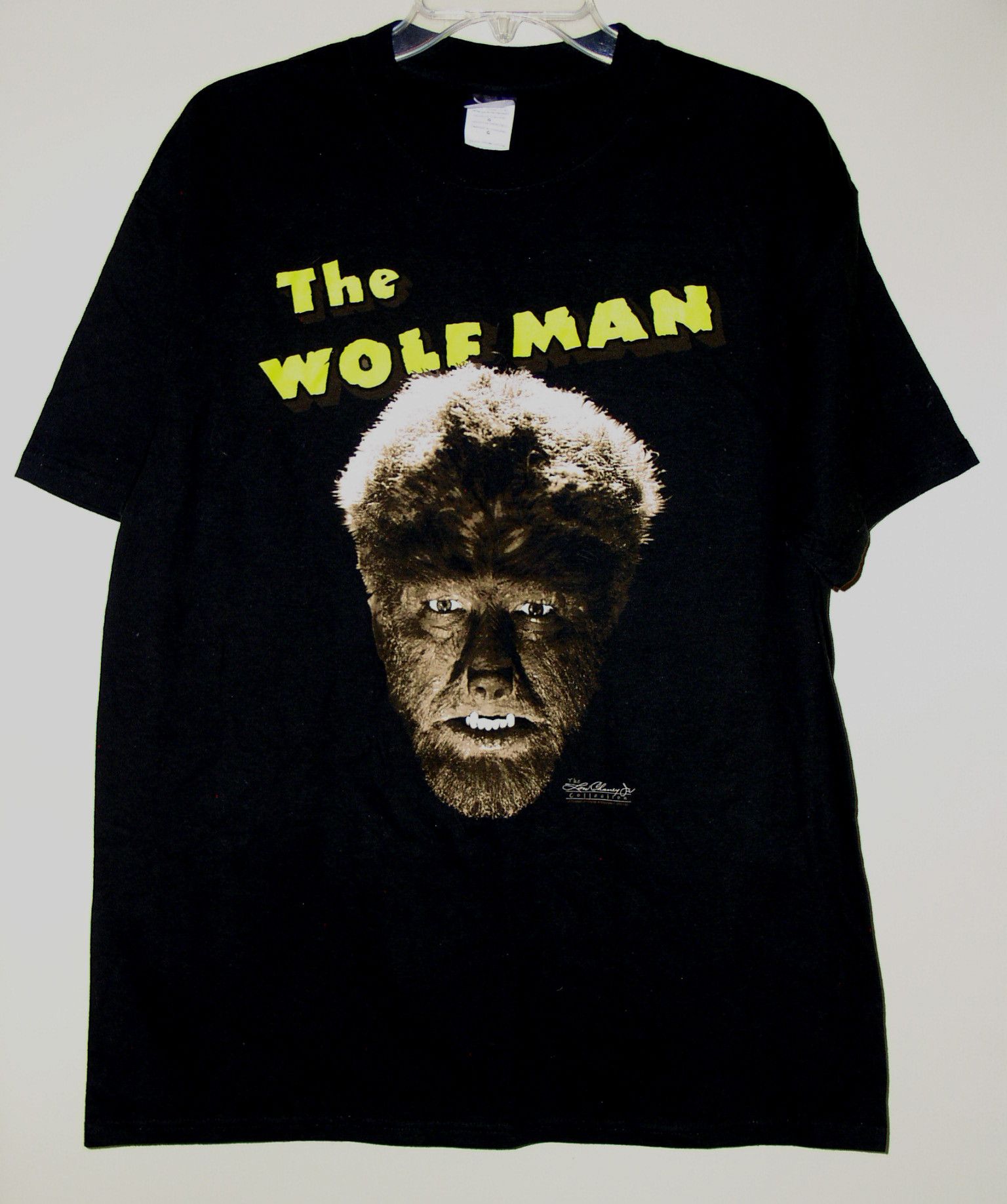 image of Hanes The Wolfman T Shirt Vintage 1996 Long Chaney Jr in Black, Men's (Size Large)